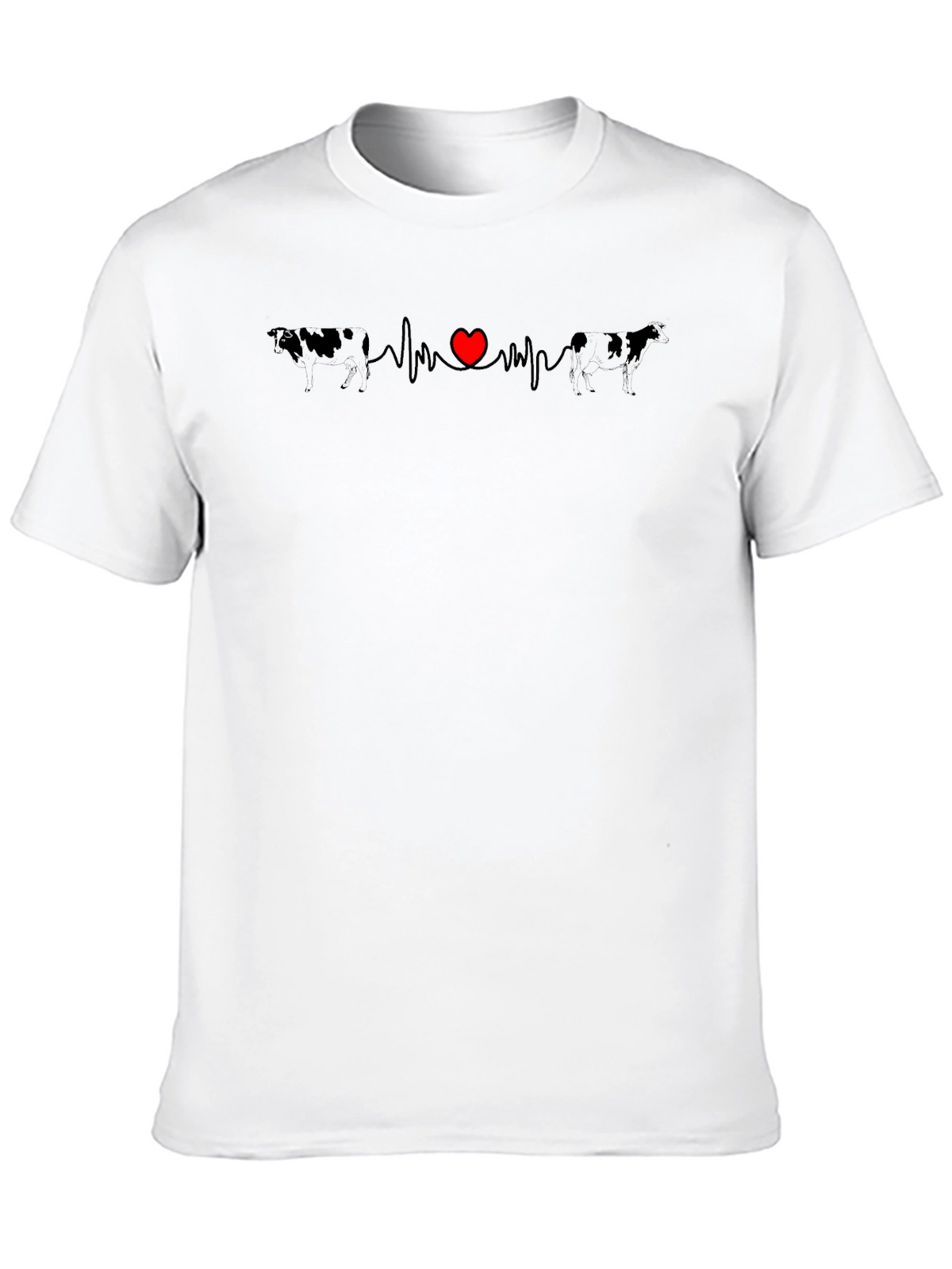 Cow Heartbeat T-Shirt: Love Dairy Farms