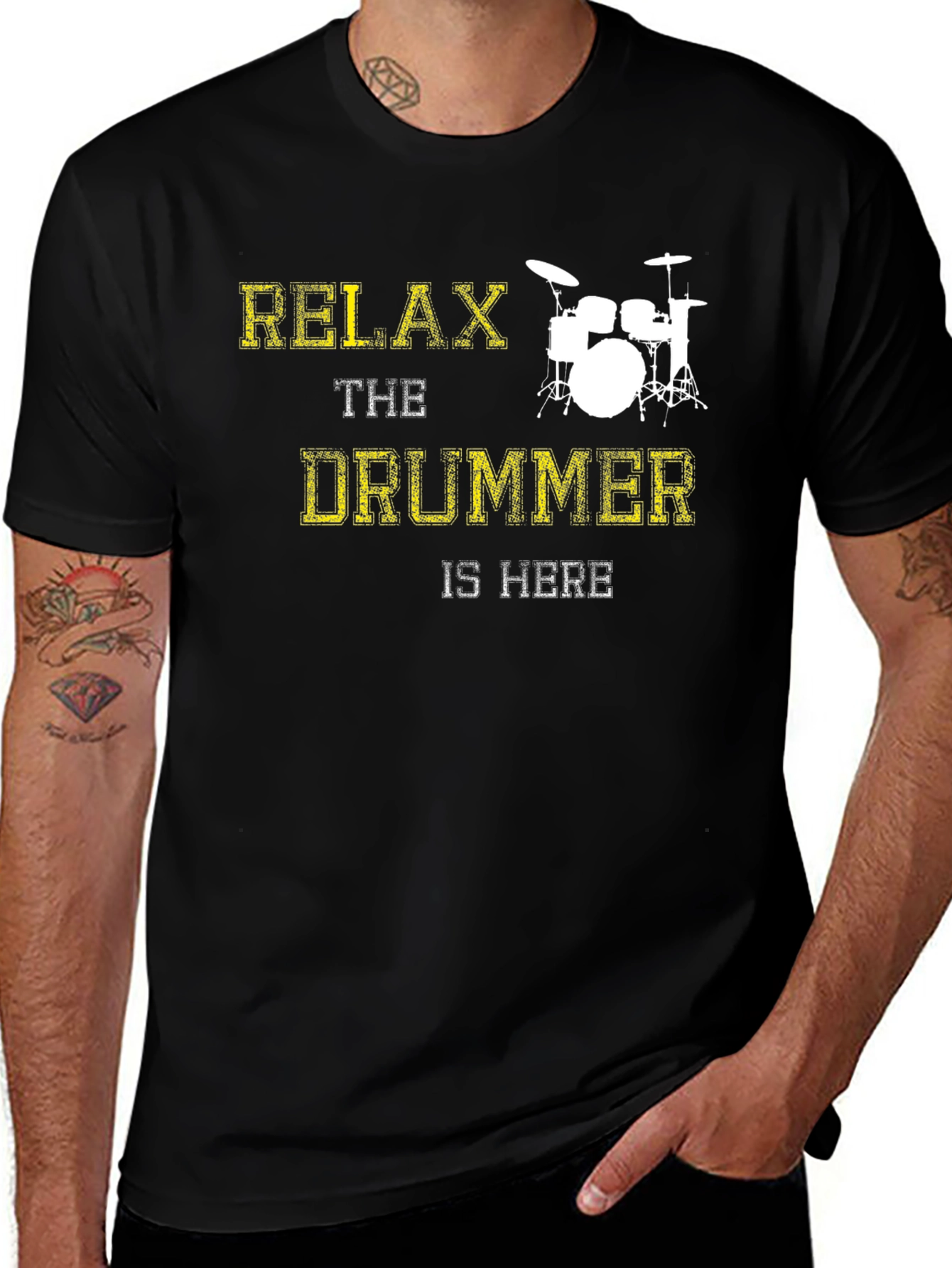 Relax The Drummer Is Here Graphic Tee