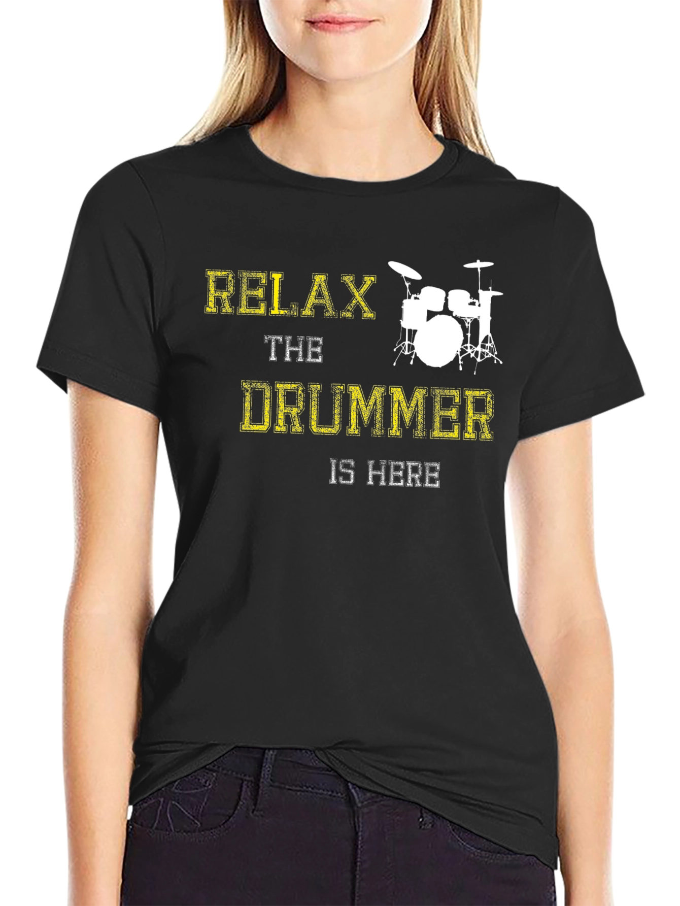 Relax The Drummer Is Here Graphic Tee