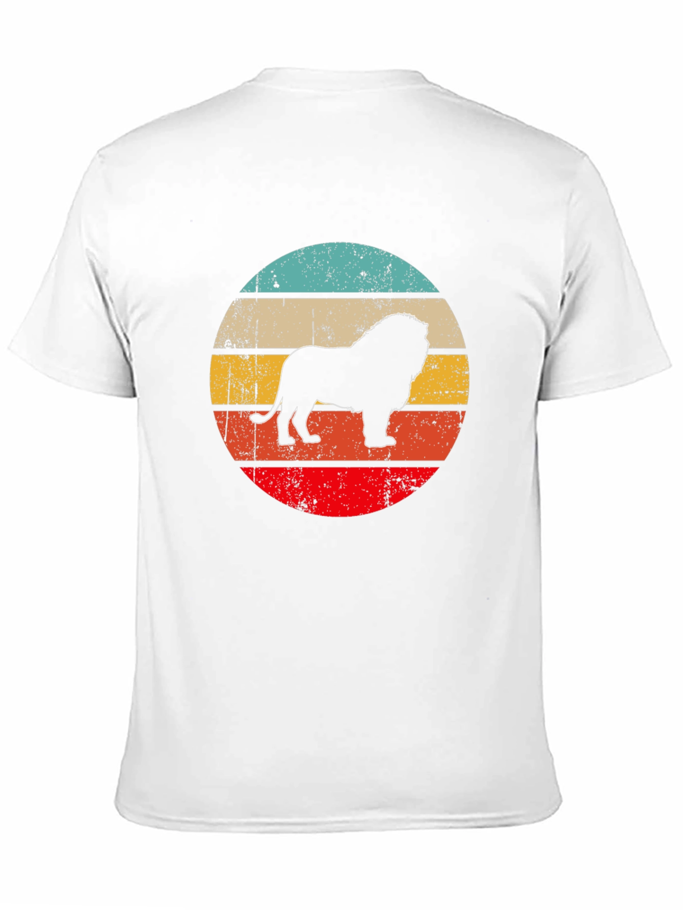 Lion Silhouette Retro Style T-Shirt