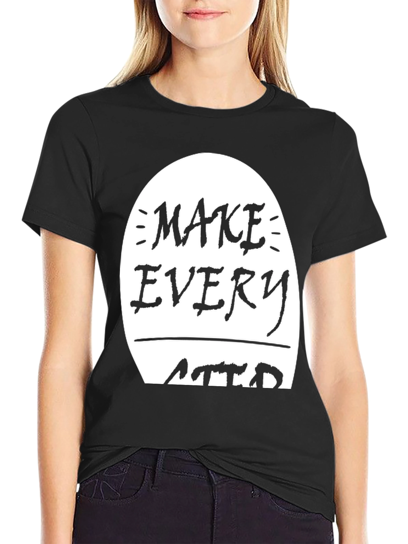 Motivational Graphic Tee - Make Every Second Matter