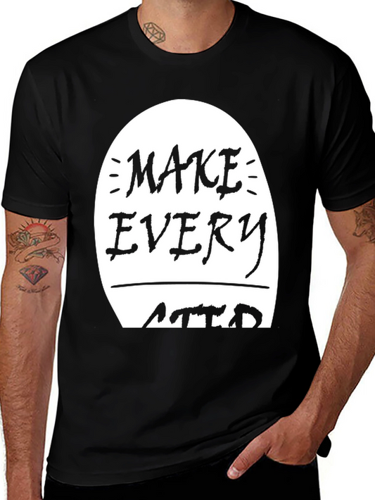 Motivational Graphic Tee - Make Every Second Matter
