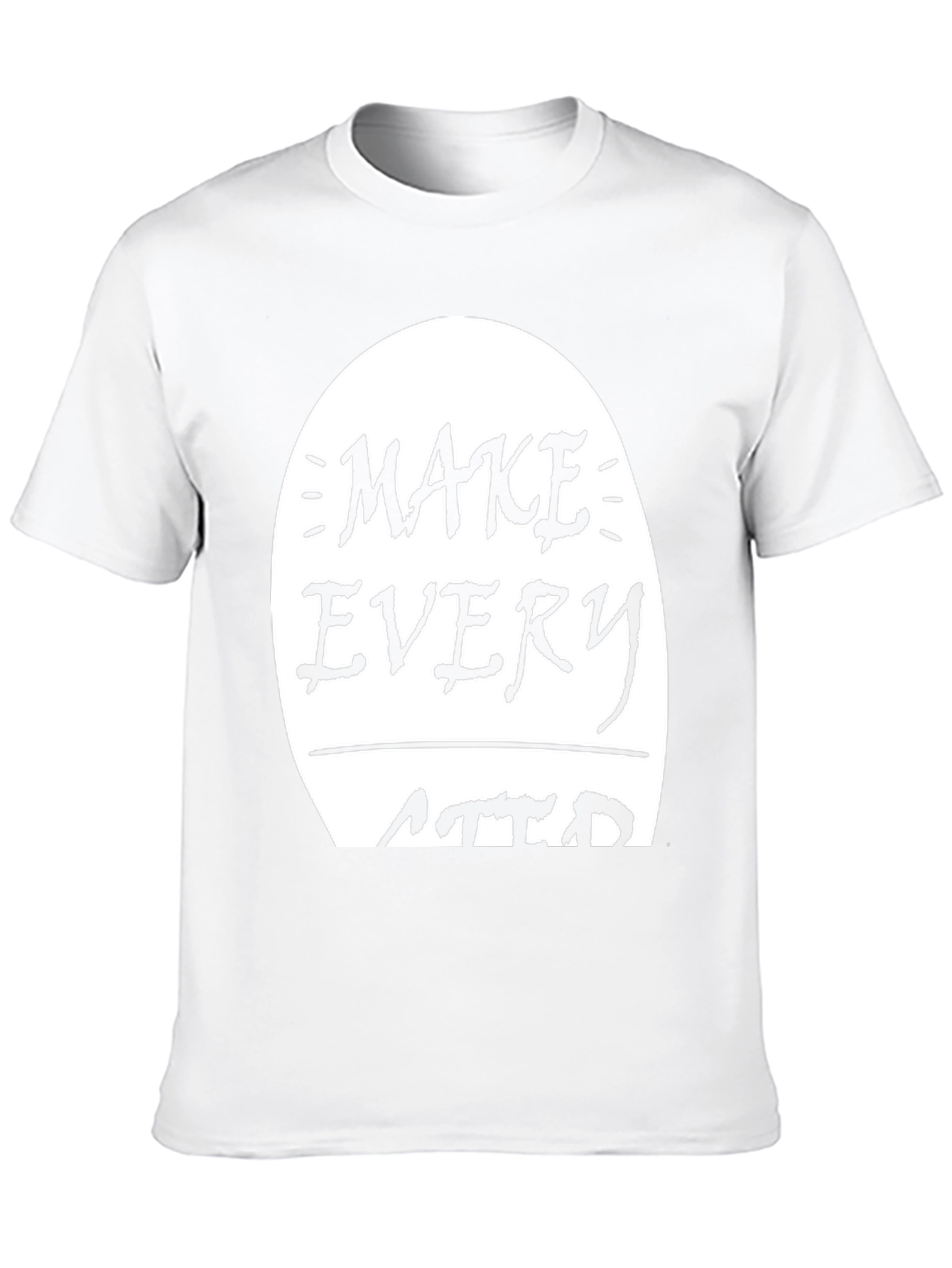 Motivational Graphic Tee - Make Every Second Matter