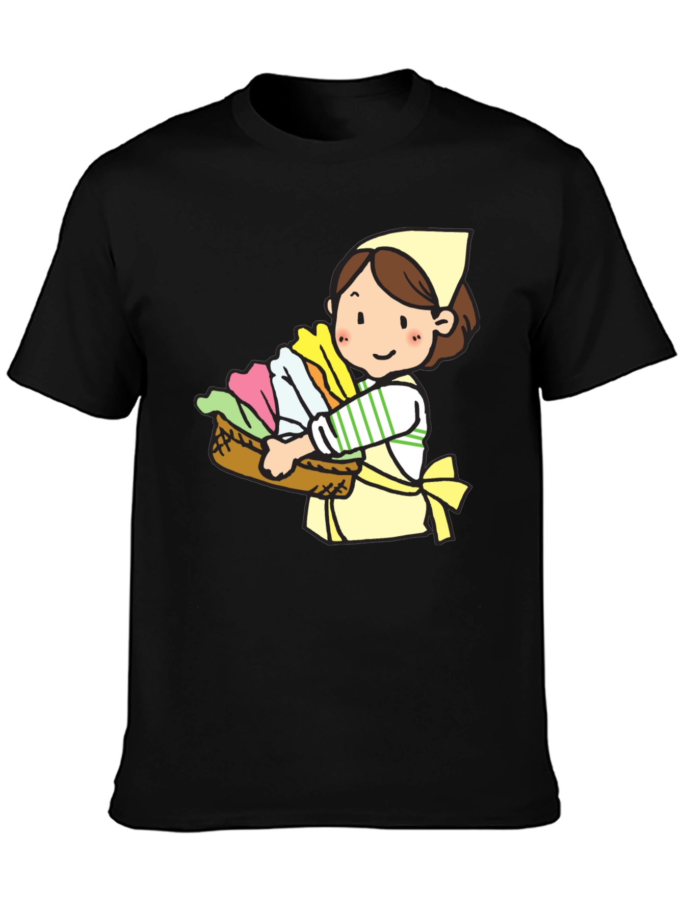 Cute Laundry Maid Graphic Tee