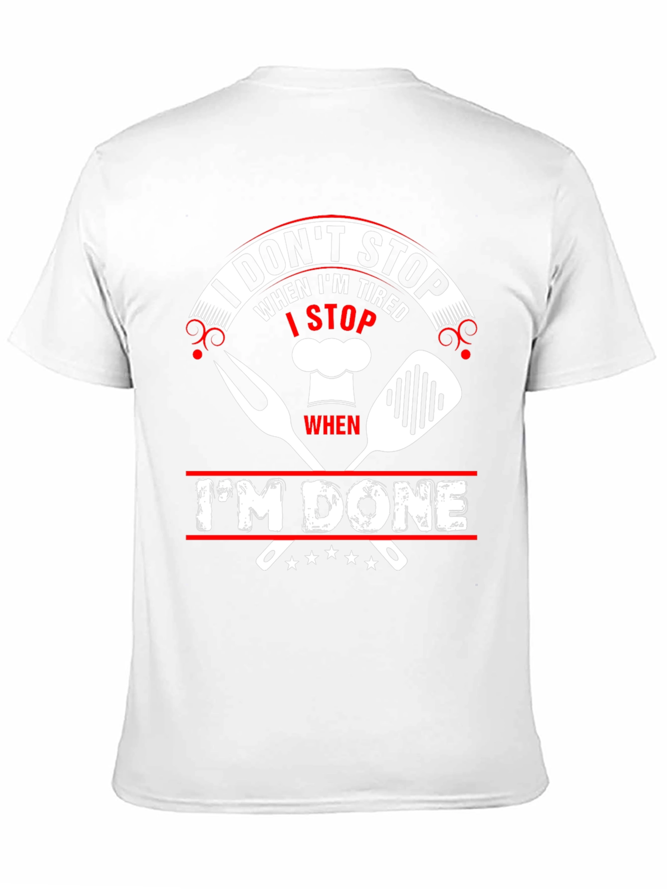 Grilling Master T-Shirt - I Dont Stop Design
