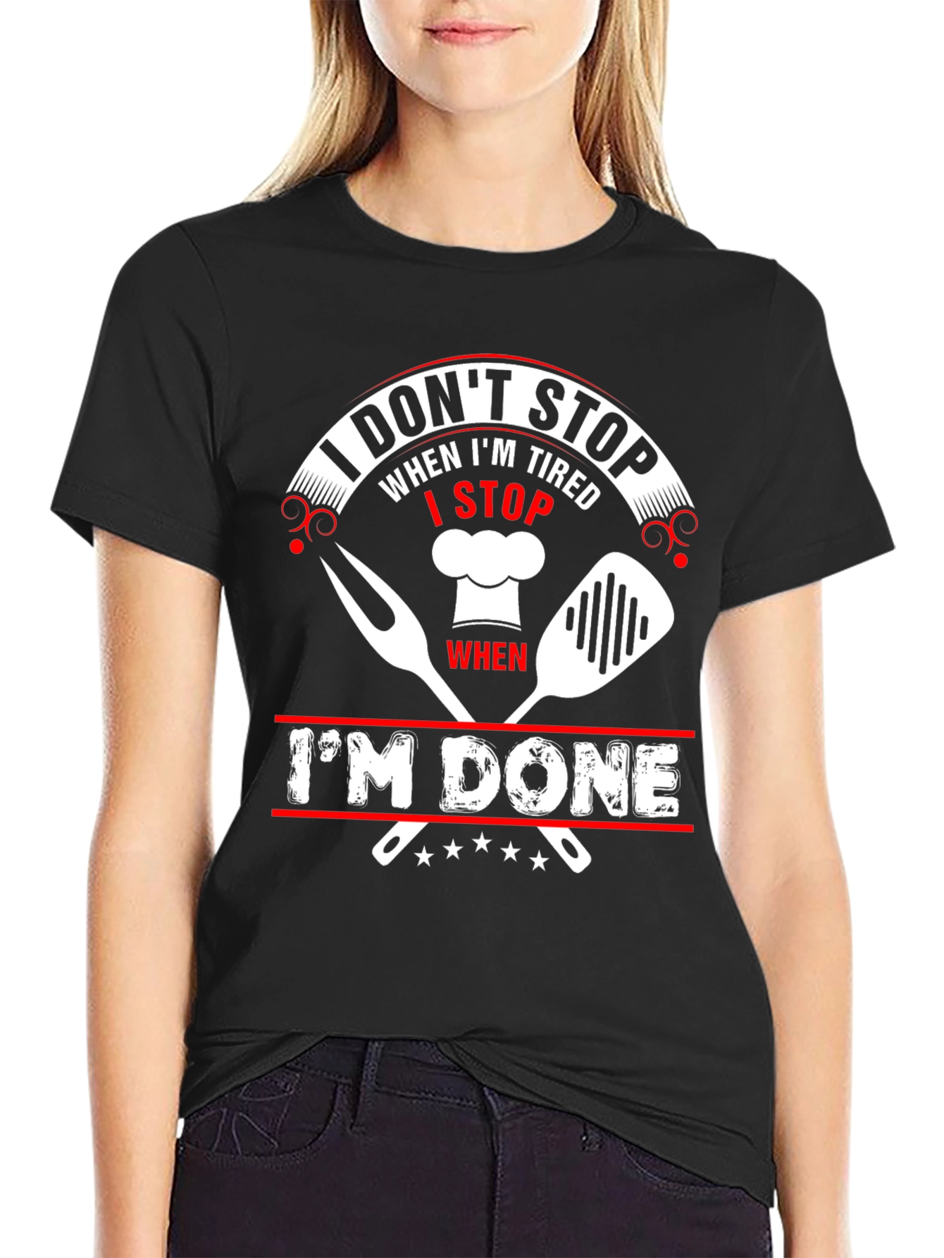 Grilling Master T-Shirt - I Dont Stop Design