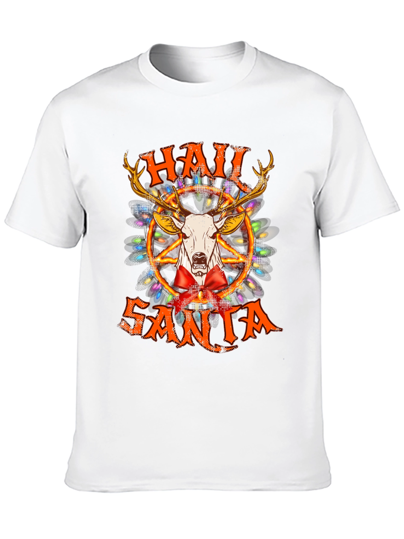 Hail Santa T-Shirt - Black Graphic Tee