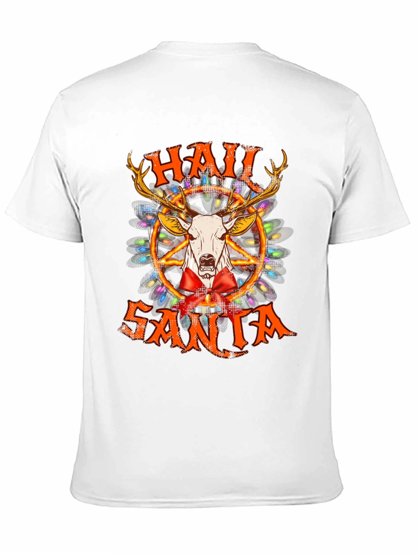 Hail Santa T-Shirt - Black Graphic Tee