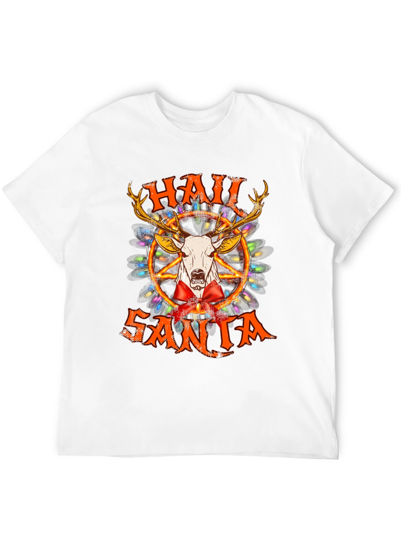 Hail Santa T-Shirt - Black Graphic Tee