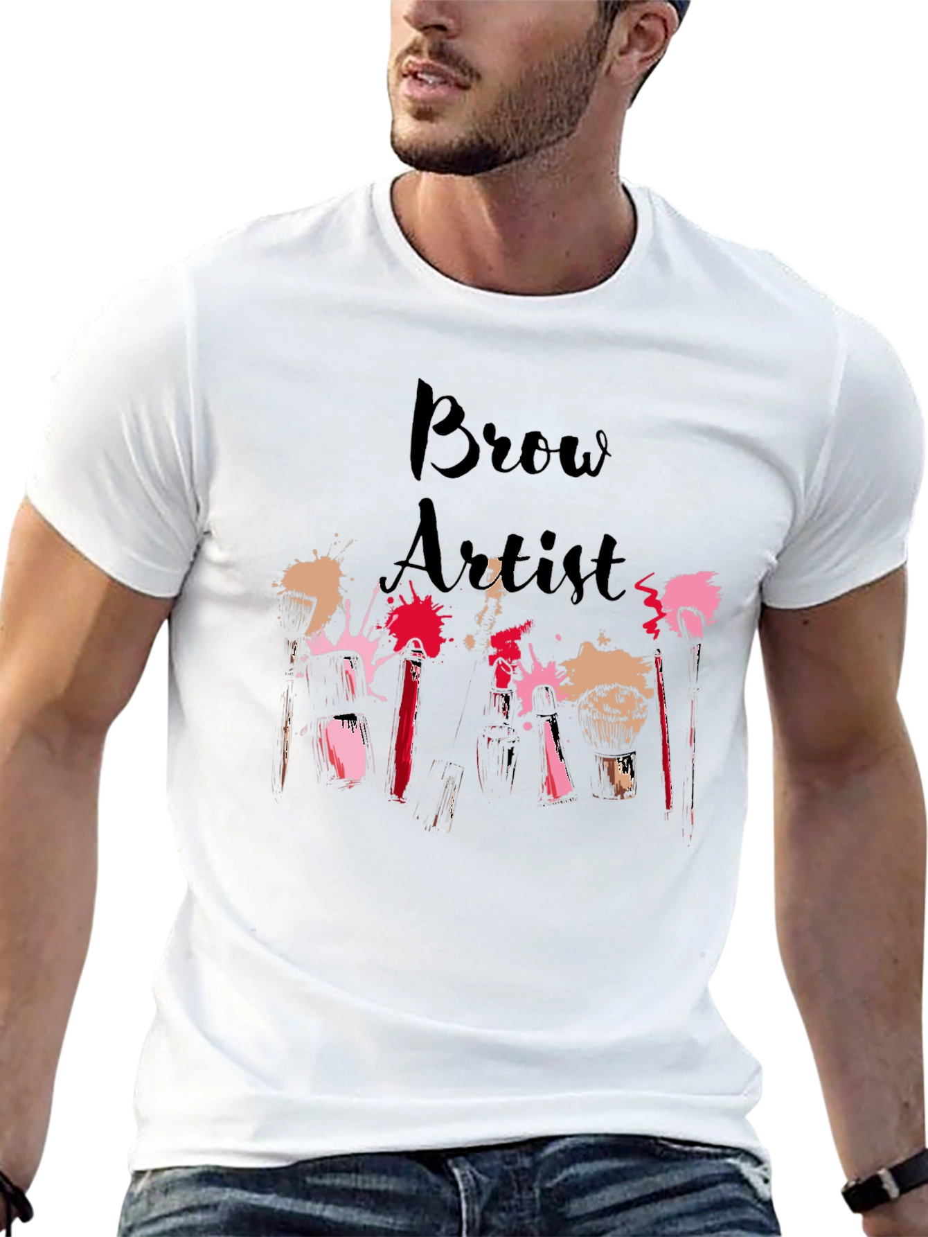 Brow Artist T-Shirt - Makeup & Beauty Design