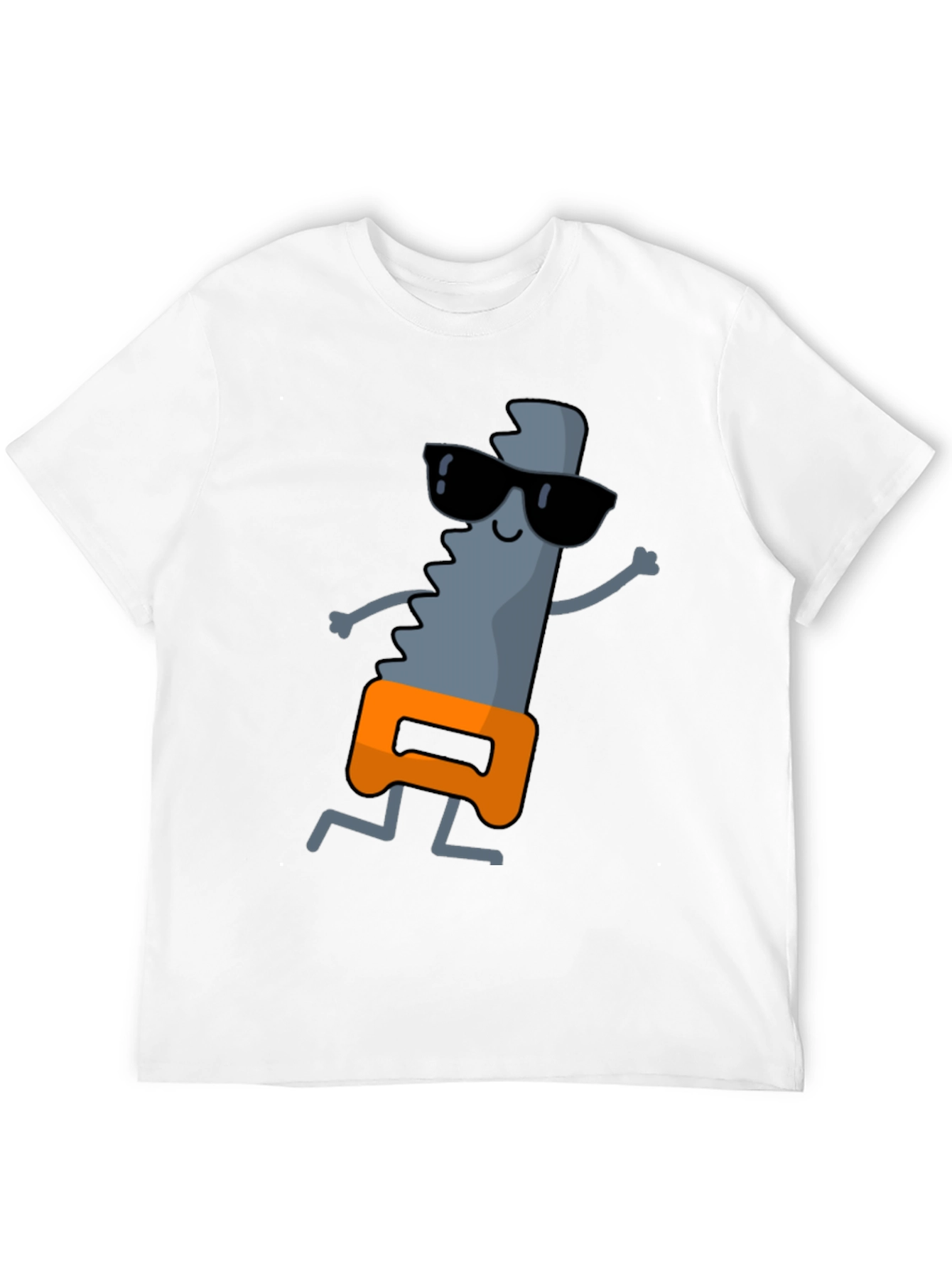 Cool Saw Graphic Tee - Black Cotton T-Shirt