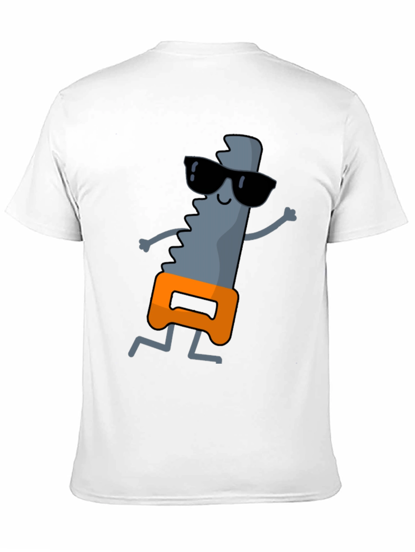 Cool Saw Graphic Tee - Black Cotton T-Shirt