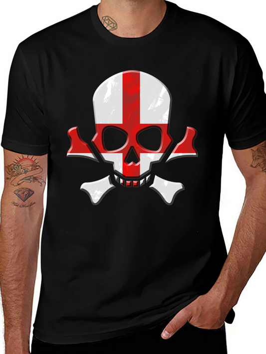 England Flag Skull & Crossbones Graphic Tee