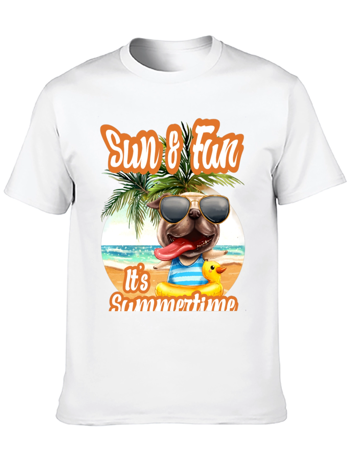 Sun & Fun Dog Graphic Tee: Summer Vibes