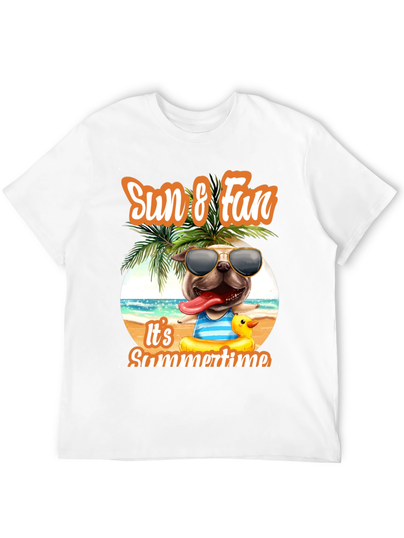 Sun & Fun Dog Graphic Tee: Summer Vibes