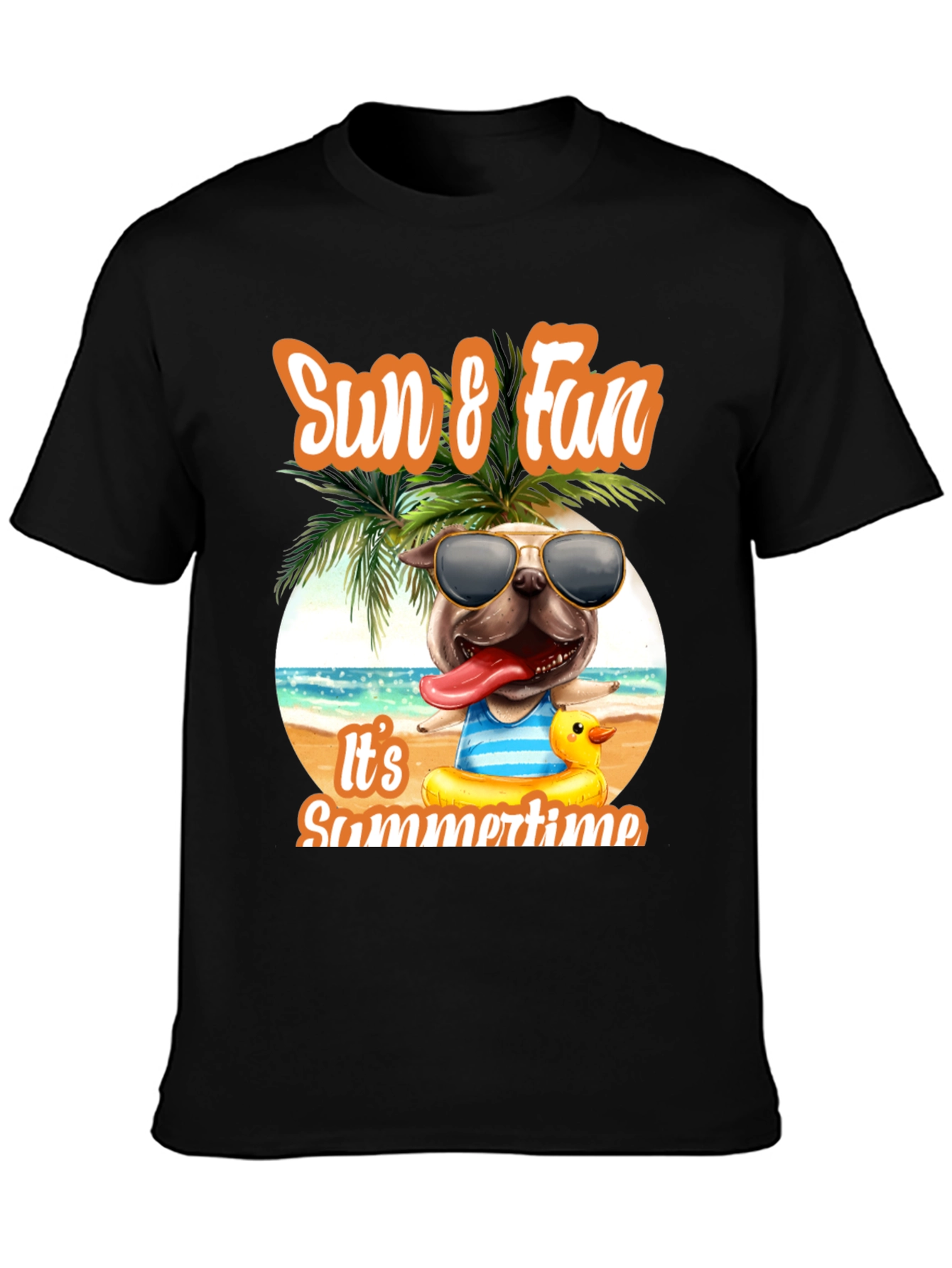Sun & Fun Dog Graphic Tee: Summer Vibes