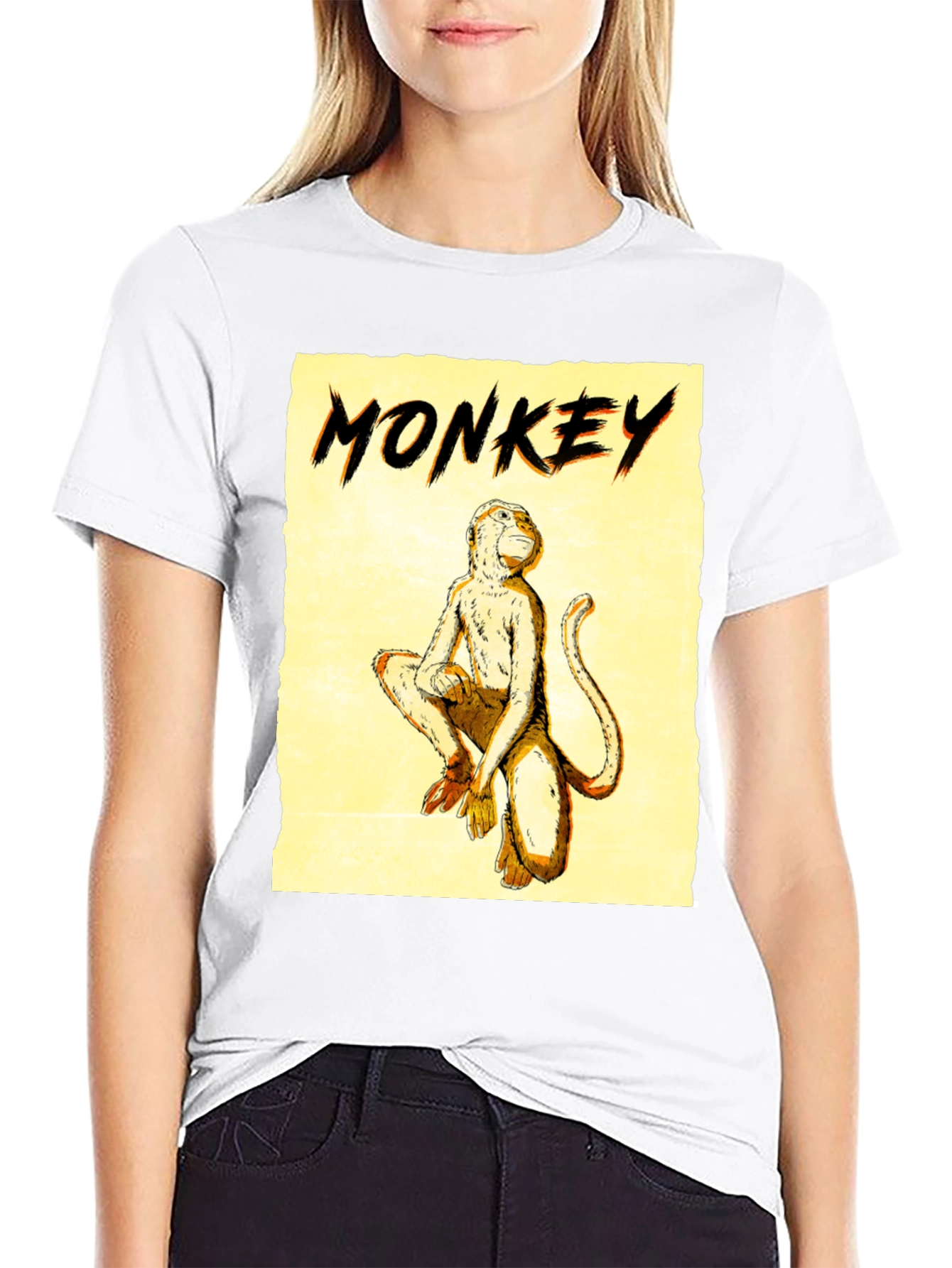 Monkey Graphic Tee - Mens Black T-Shirt