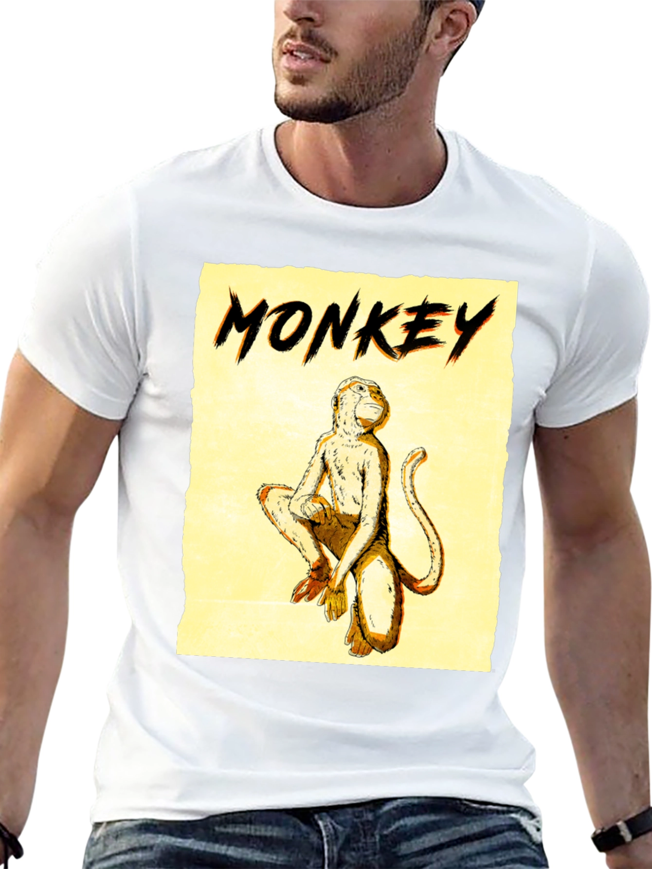Monkey Graphic Tee - Mens Black T-Shirt