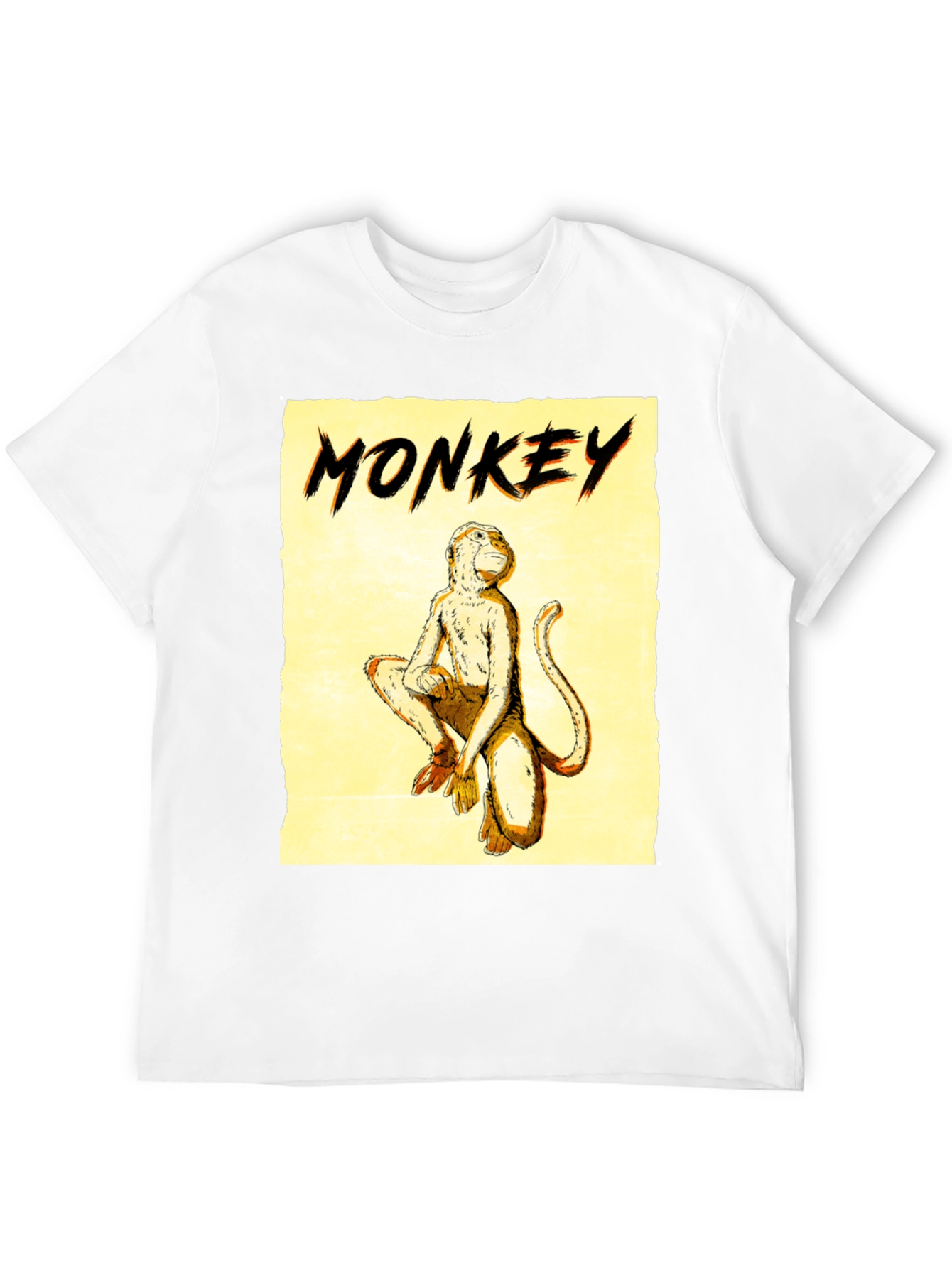 Monkey Graphic Tee - Mens Black T-Shirt