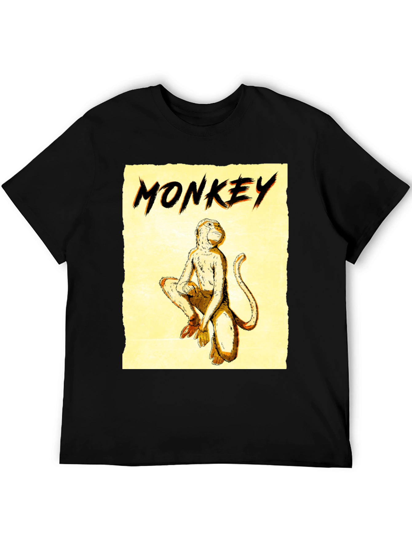Monkey Graphic Tee - Mens Black T-Shirt