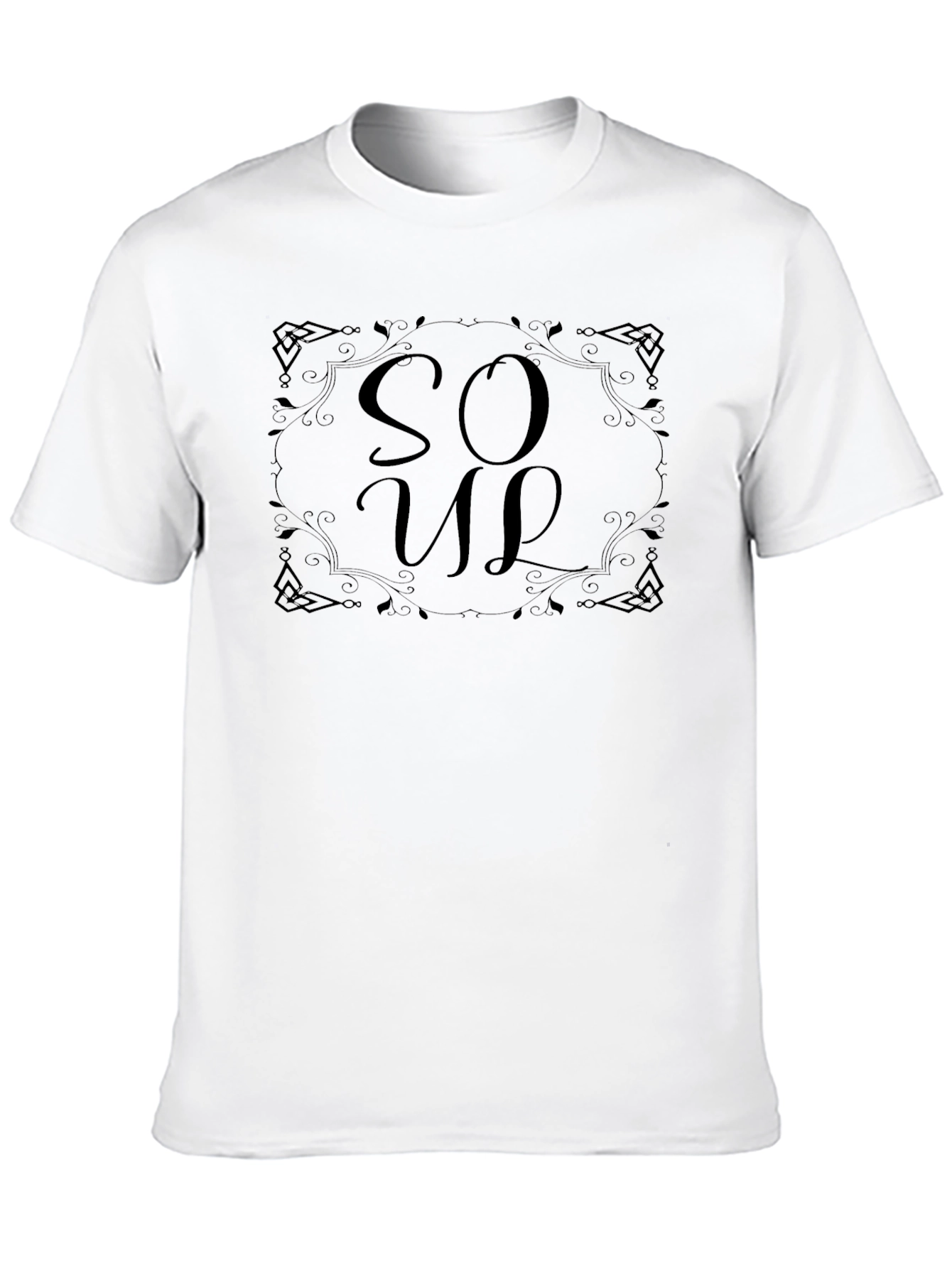 Elegant SO UP Black T-Shirt for Men