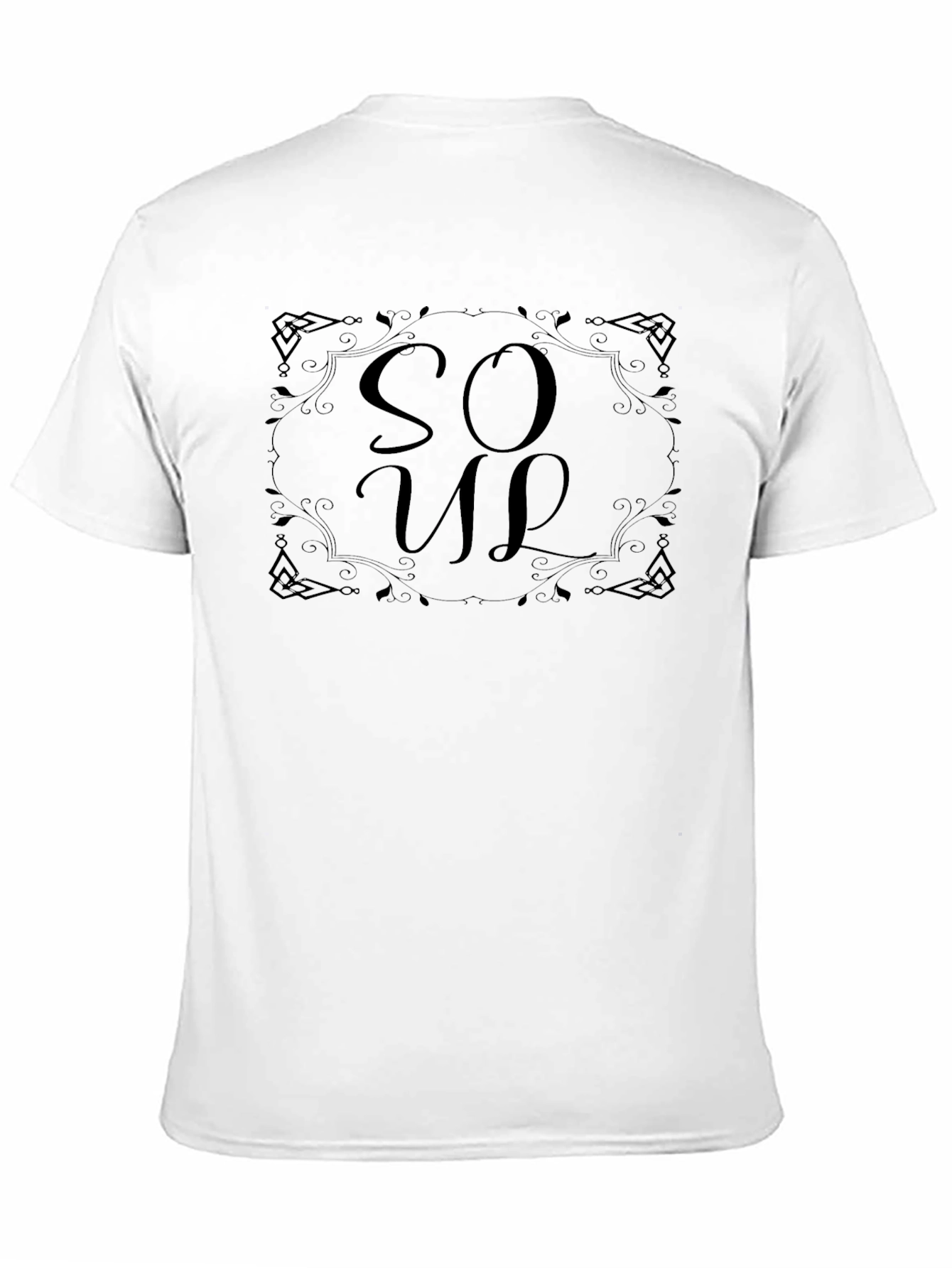 Elegant SO UP Black T-Shirt for Men