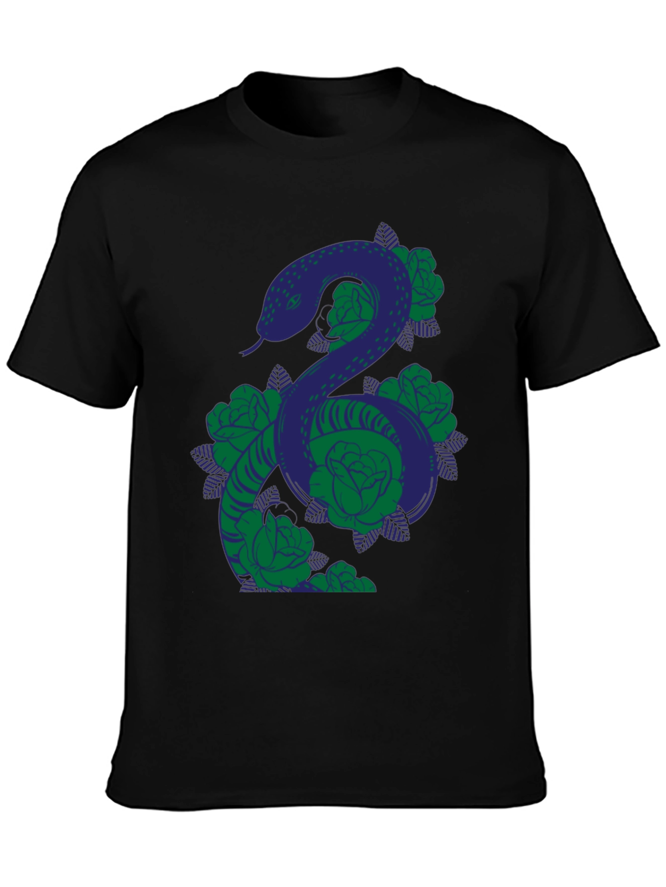 Snake & Roses Graphic T-Shirt