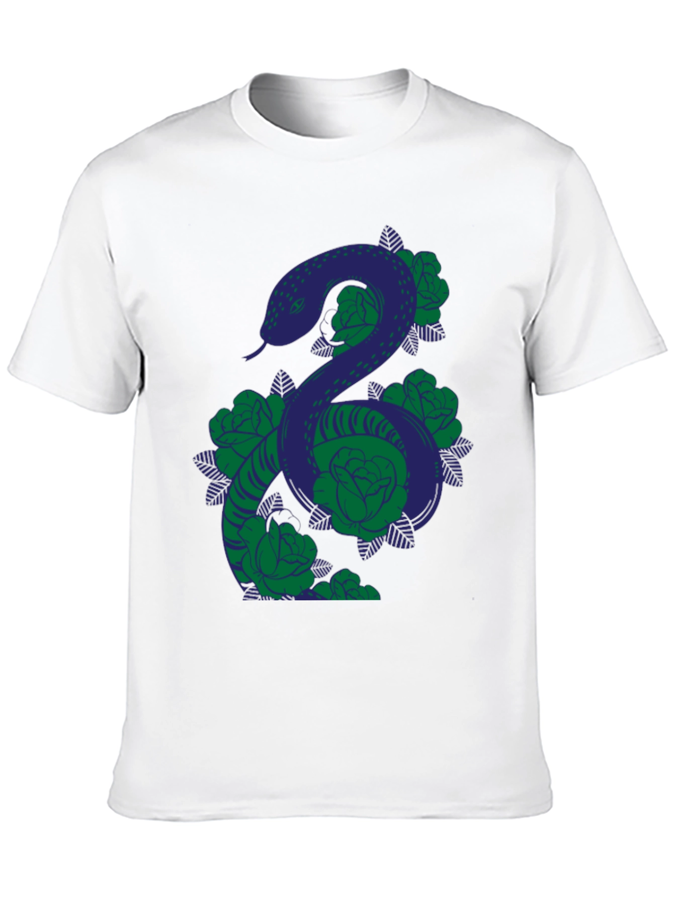 Snake & Roses Graphic T-Shirt