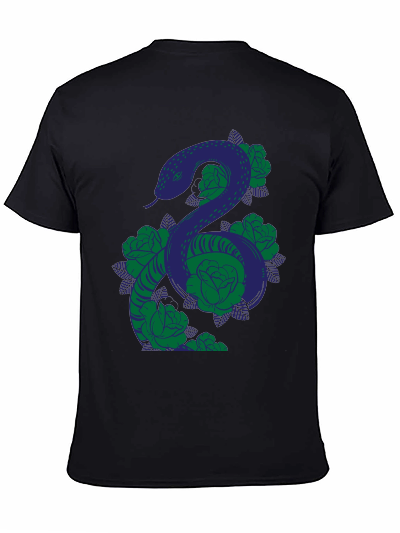 Snake & Roses Graphic T-Shirt