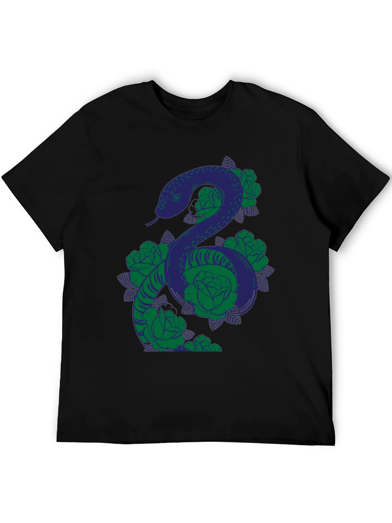 Snake & Roses Graphic T-Shirt