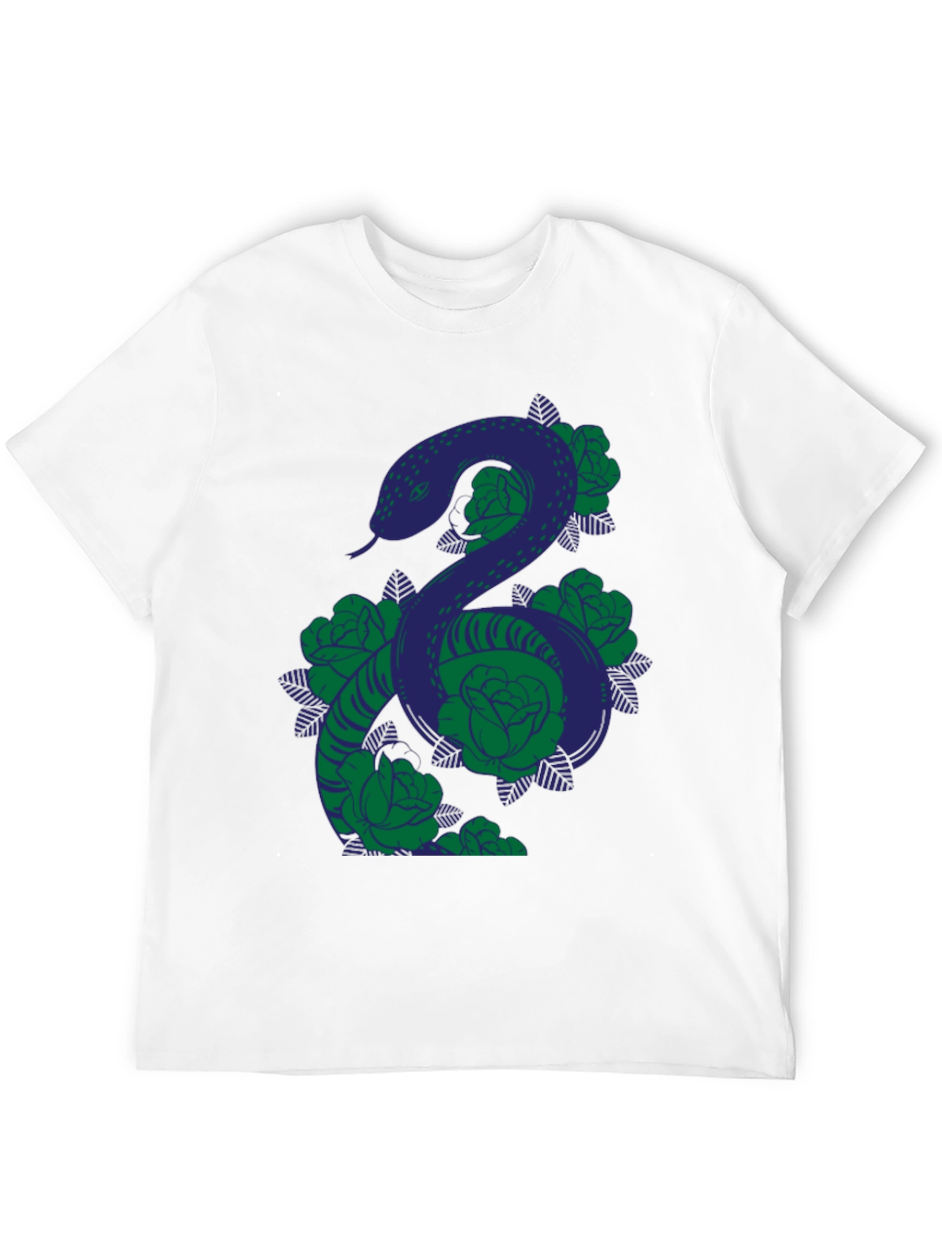 Snake & Roses Graphic T-Shirt