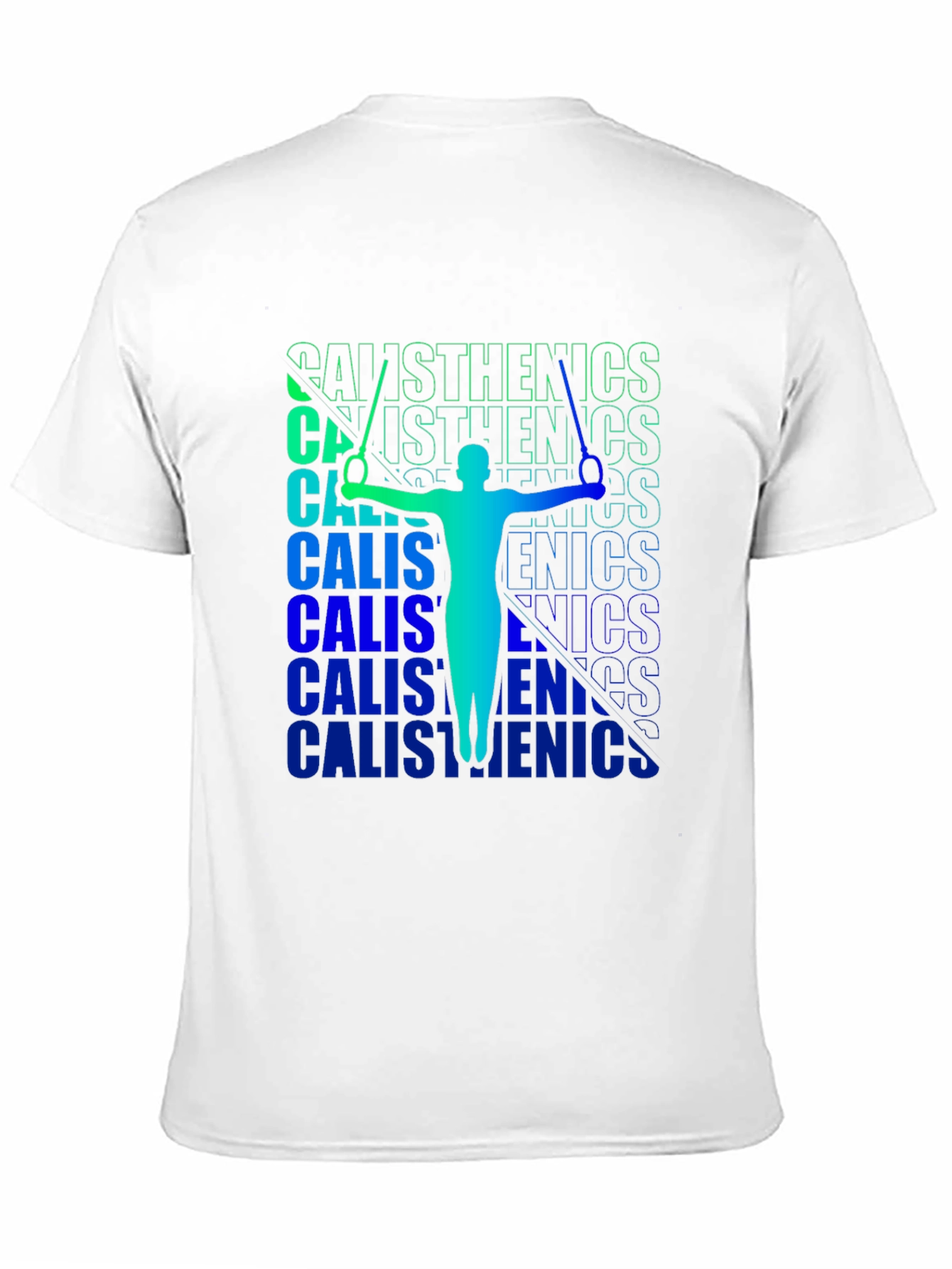 Calisthenics Black T-Shirt | Gymnast Silhouette Tee