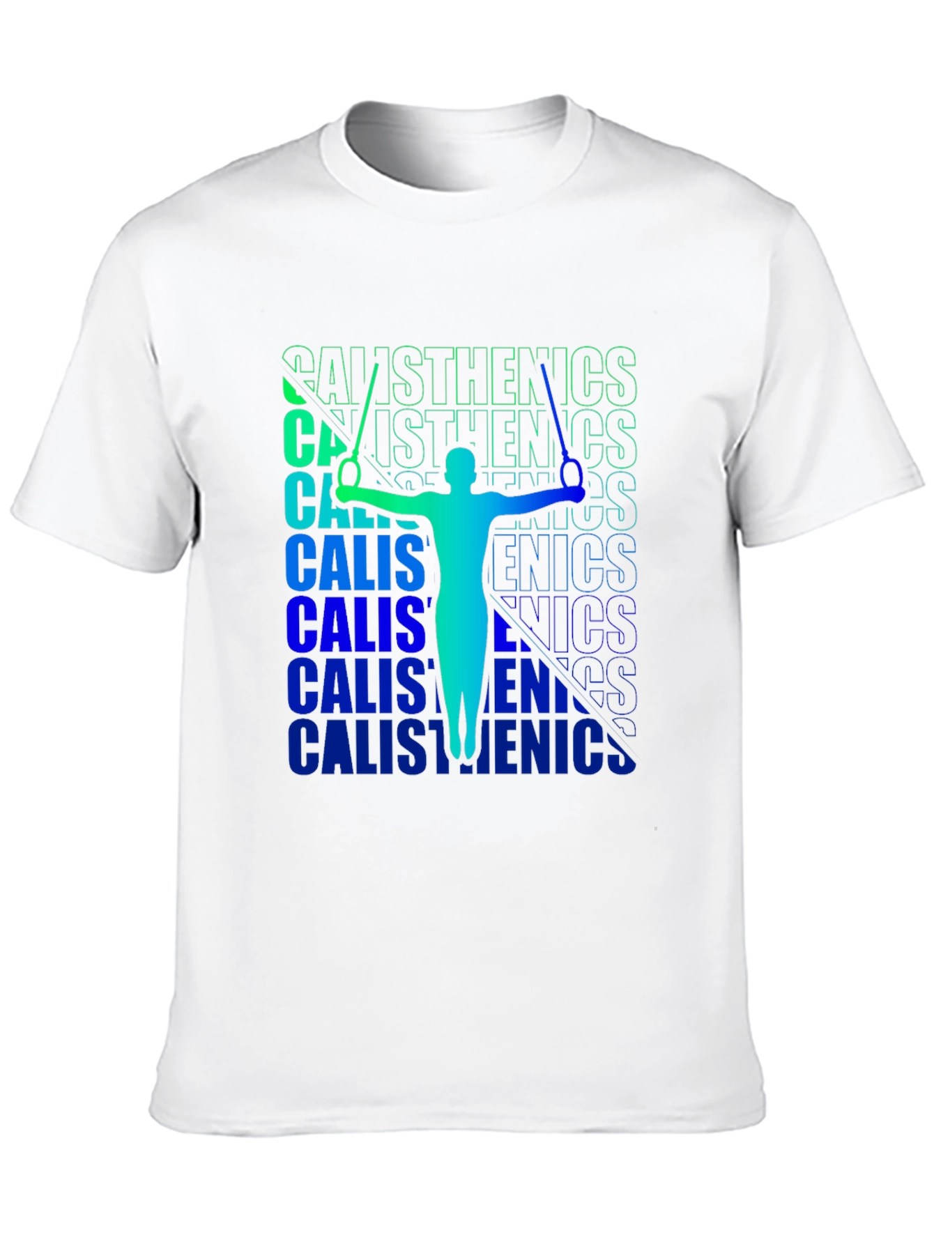 Calisthenics Black T-Shirt | Gymnast Silhouette Tee