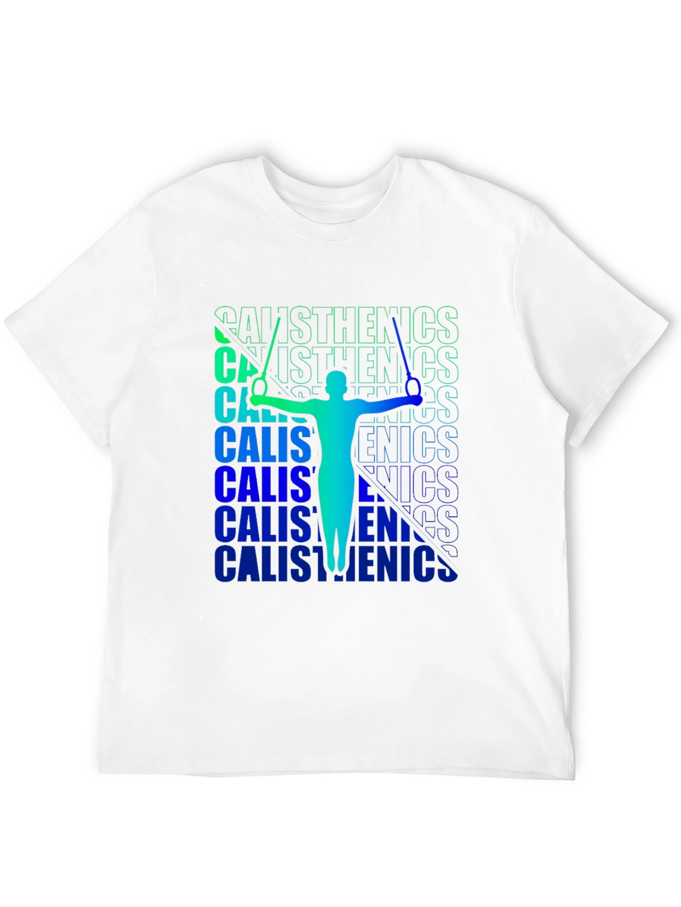 Calisthenics Black T-Shirt | Gymnast Silhouette Tee