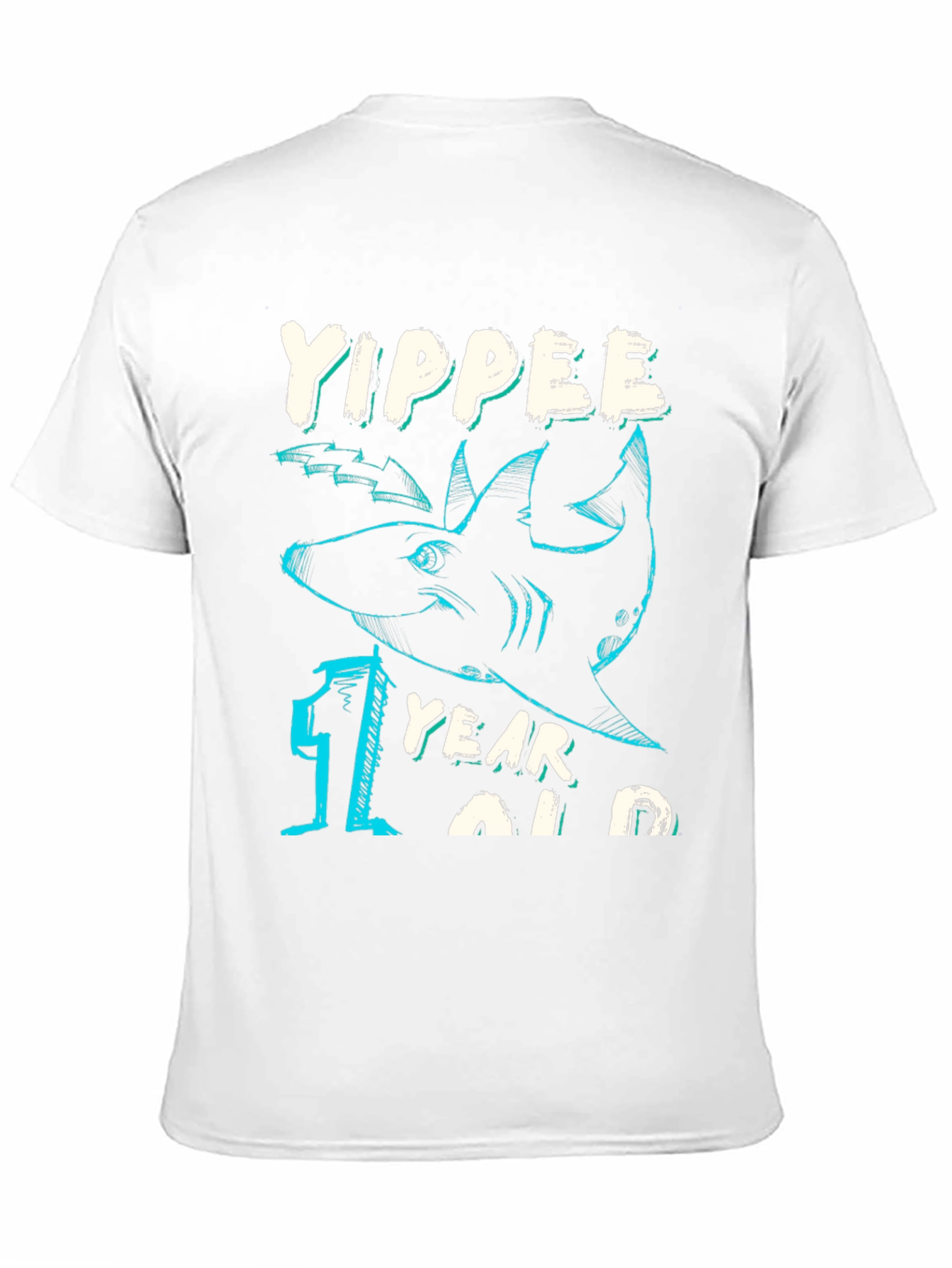 Yippee One Year Old Shark Birthday T-Shirt