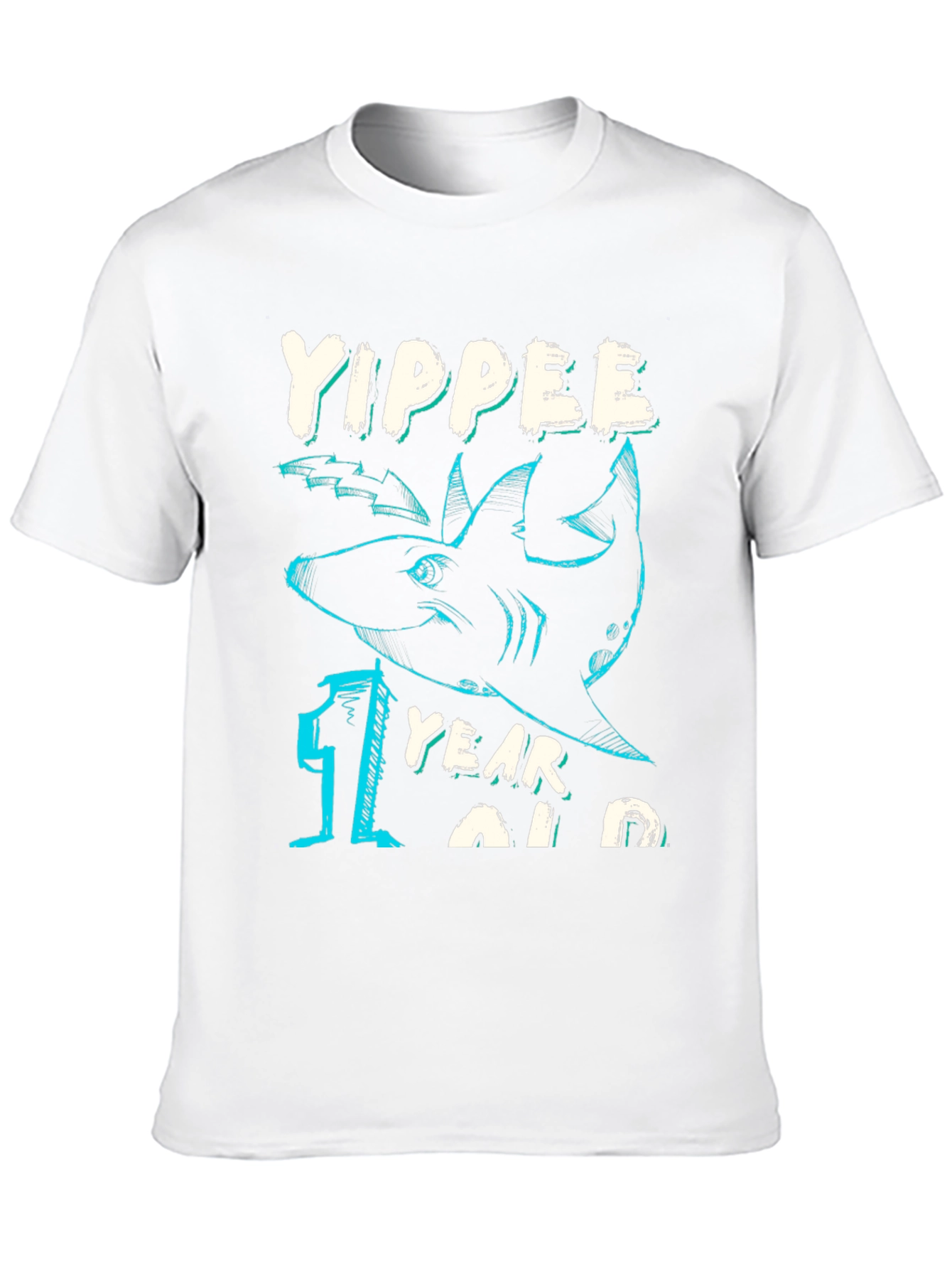 Yippee One Year Old Shark Birthday T-Shirt
