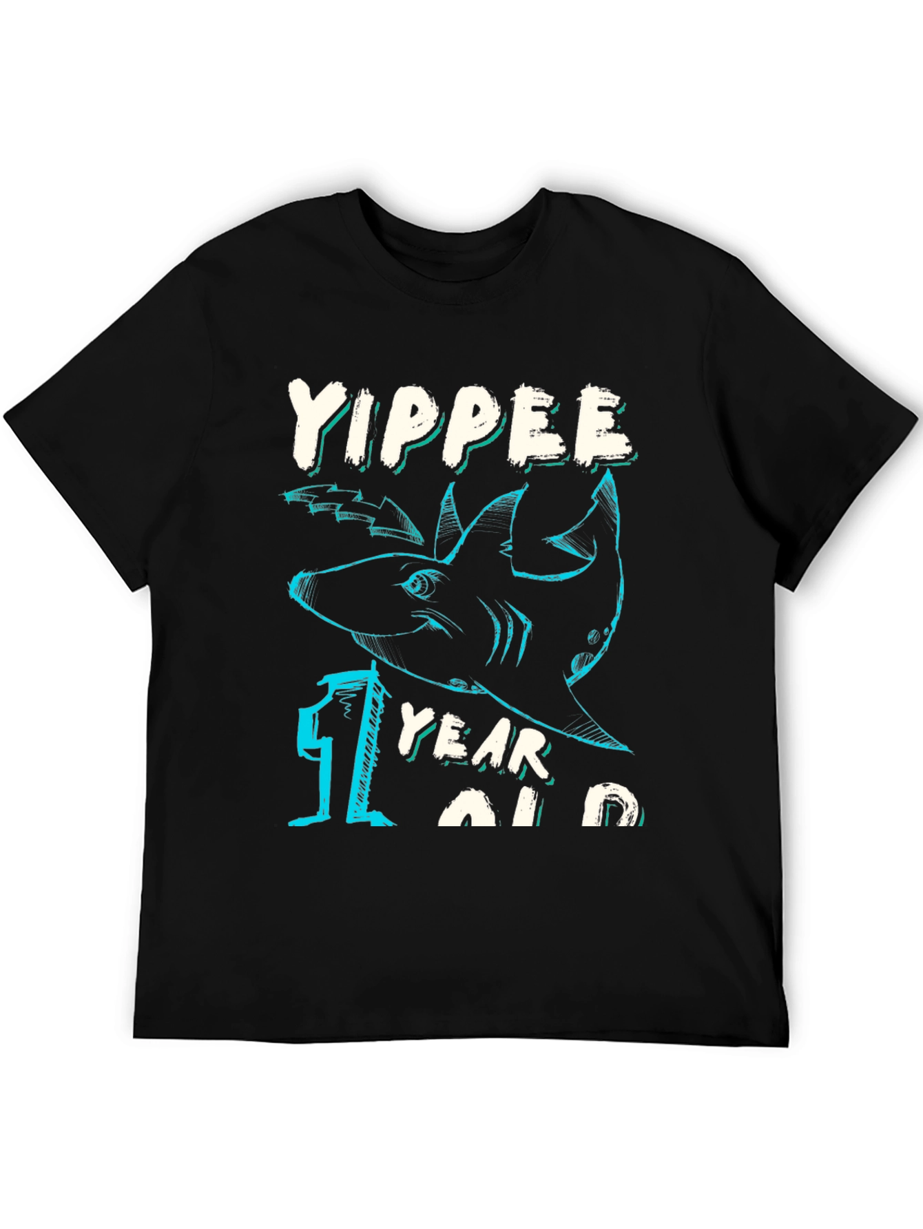 Yippee One Year Old Shark Birthday T-Shirt