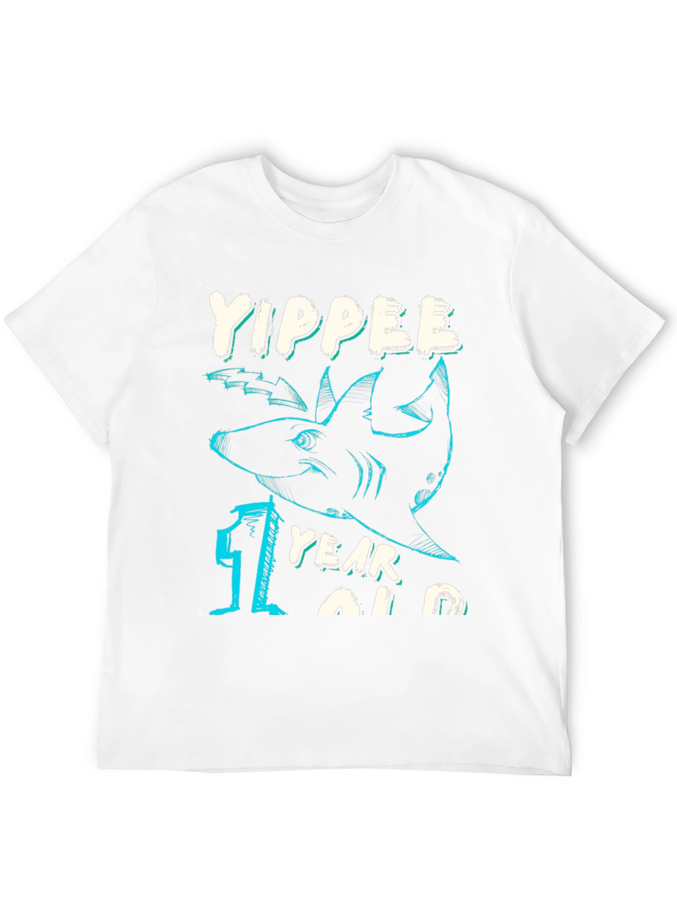 Yippee One Year Old Shark Birthday T-Shirt