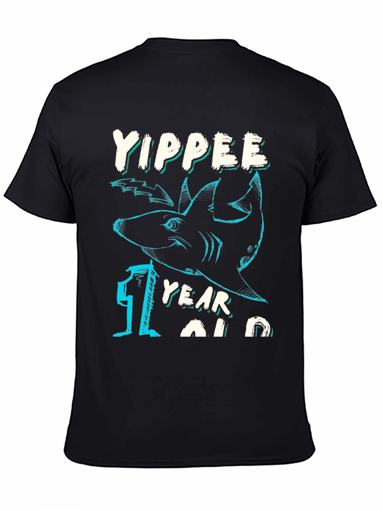 Yippee One Year Old Shark Birthday T-Shirt