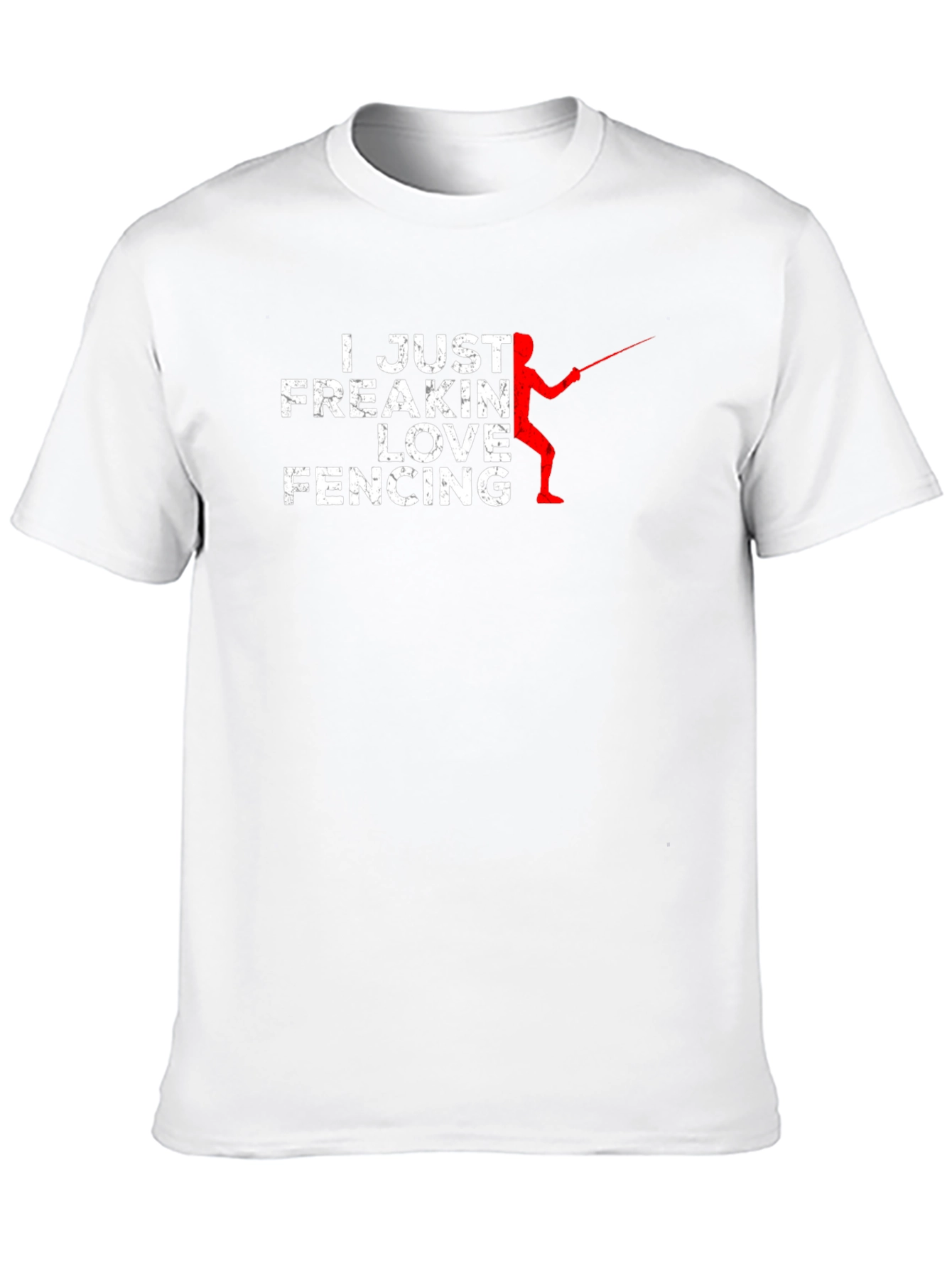 I Just Freakin Love Fencing Black T-Shirt