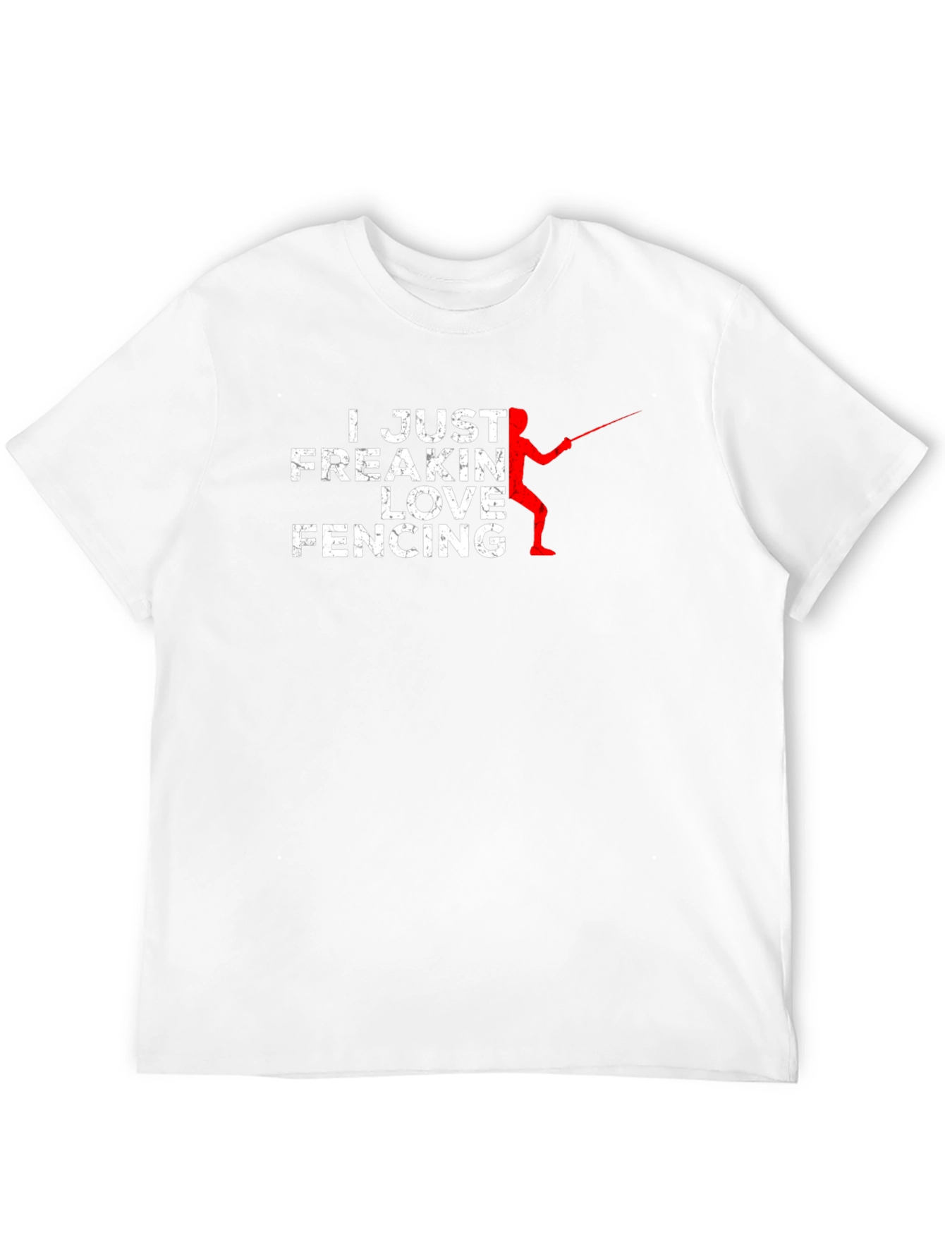 I Just Freakin Love Fencing Black T-Shirt