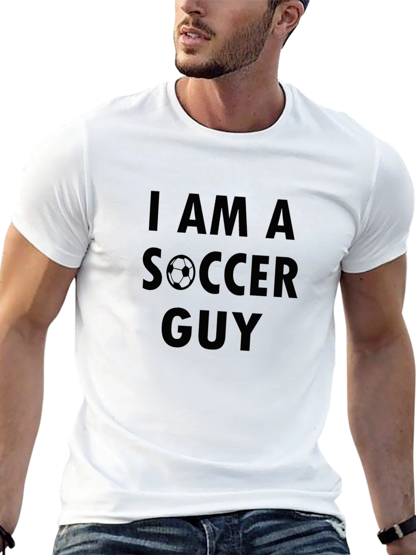 I am a Soccer Guy Black T-Shirt