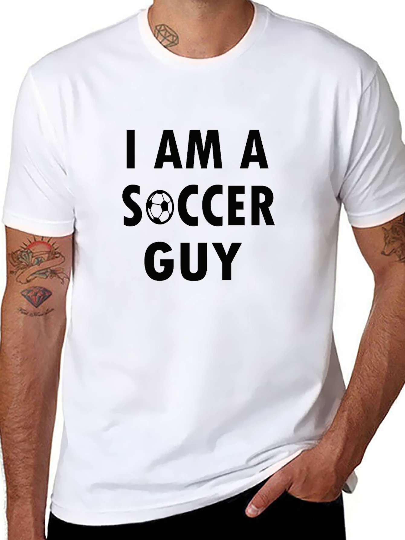 I am a Soccer Guy Black T-Shirt