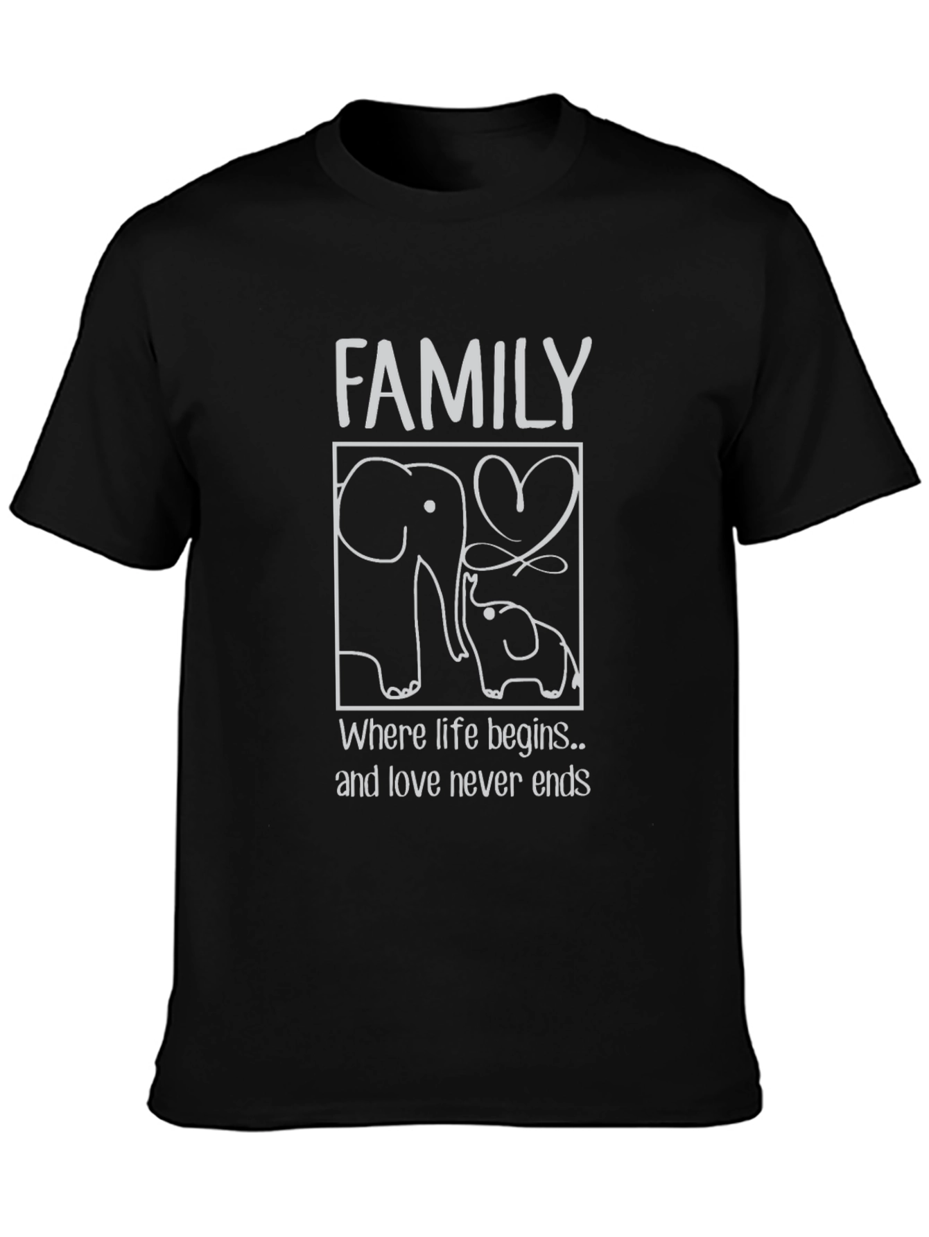 Elephant Family Love T-Shirt