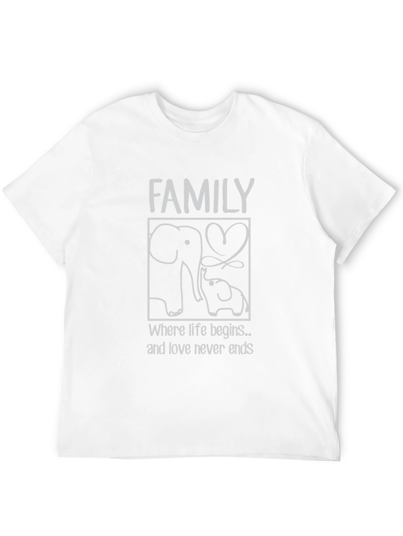 Elephant Family Love T-Shirt