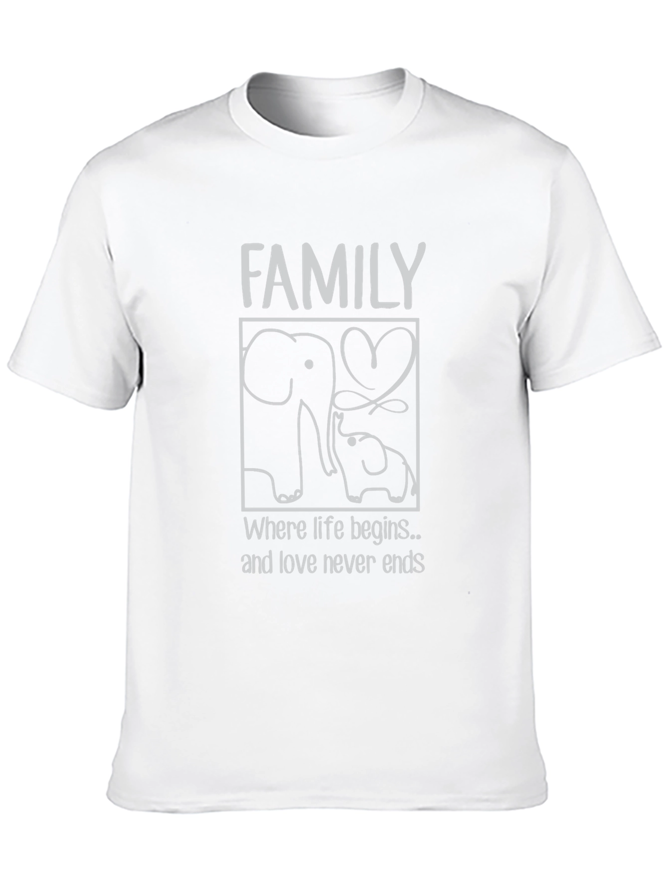 Elephant Family Love T-Shirt
