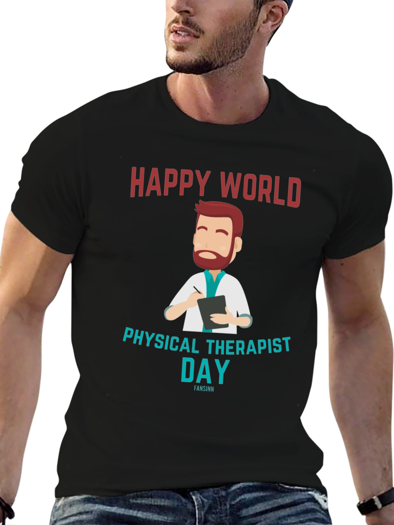 Happy World Physical Therapist Day Black T-Shirt