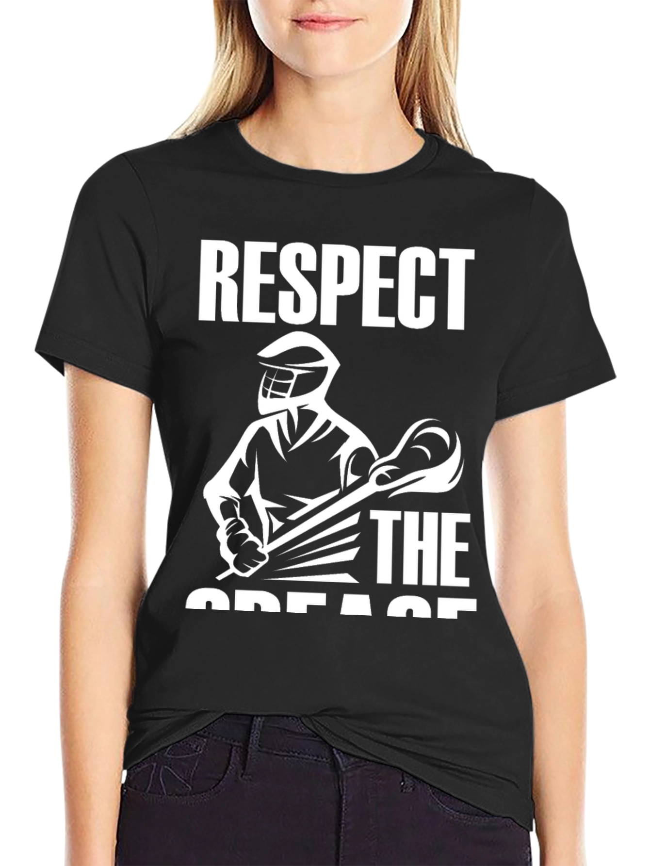 Respect The Crease Lacrosse Graphic Tee
