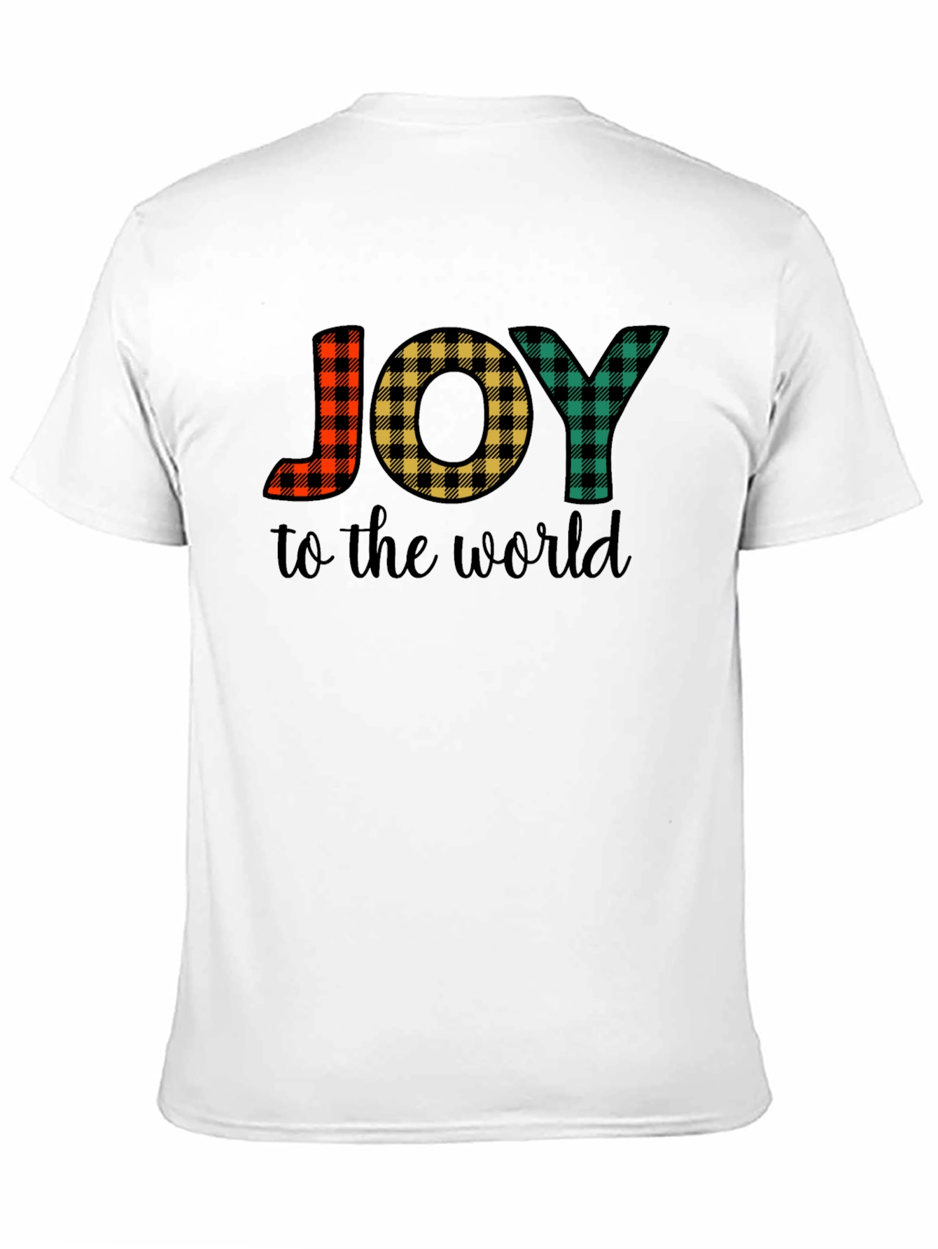 Plaid JOY Christmas T-Shirt