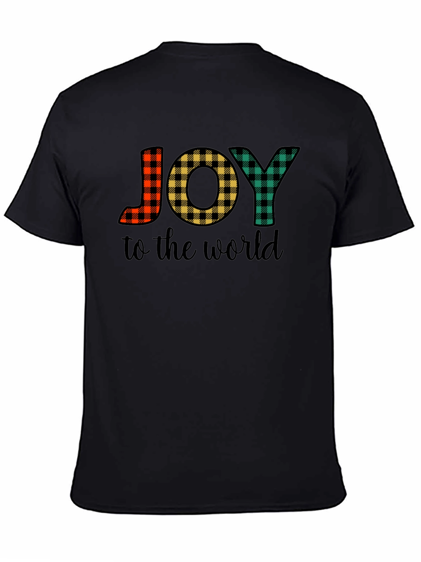 Plaid JOY Christmas T-Shirt